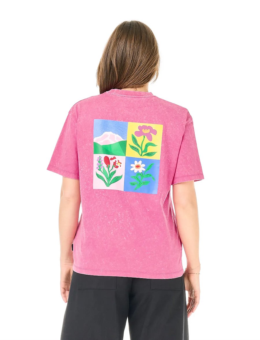 PICTURE ORGANIC CLOTHING - LYRA TEE - beetroot powder washed - 4