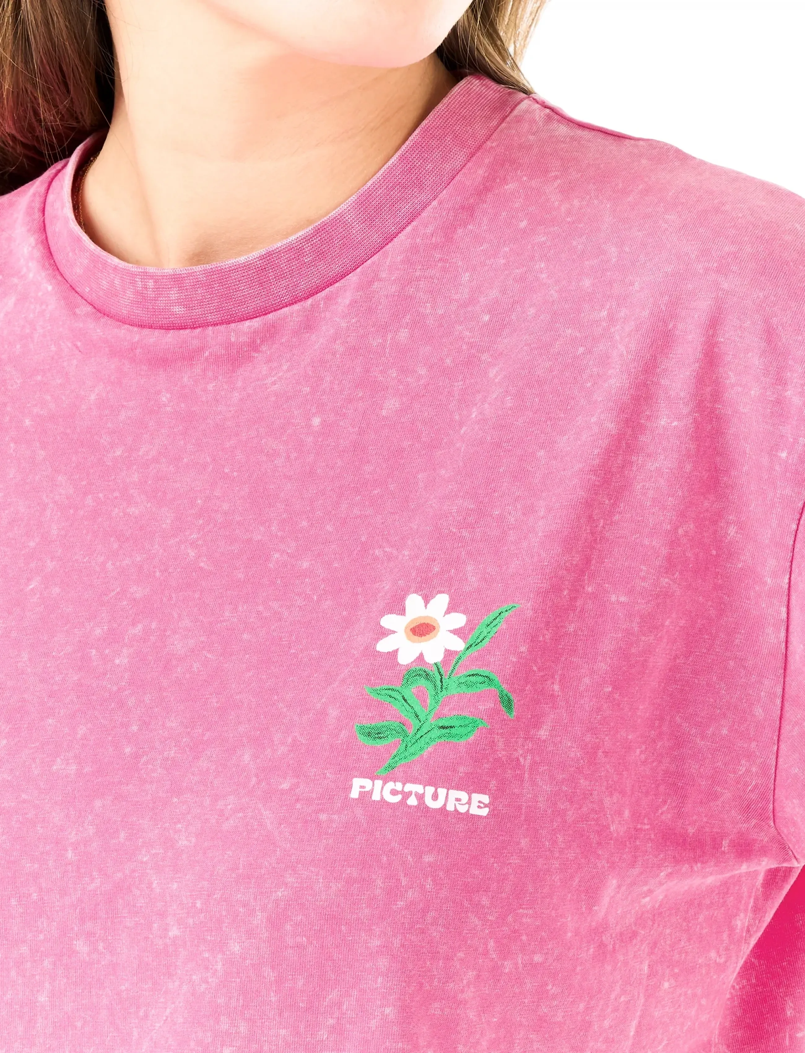 PICTURE ORGANIC CLOTHING - LYRA TEE - beetroot powder washed - 5