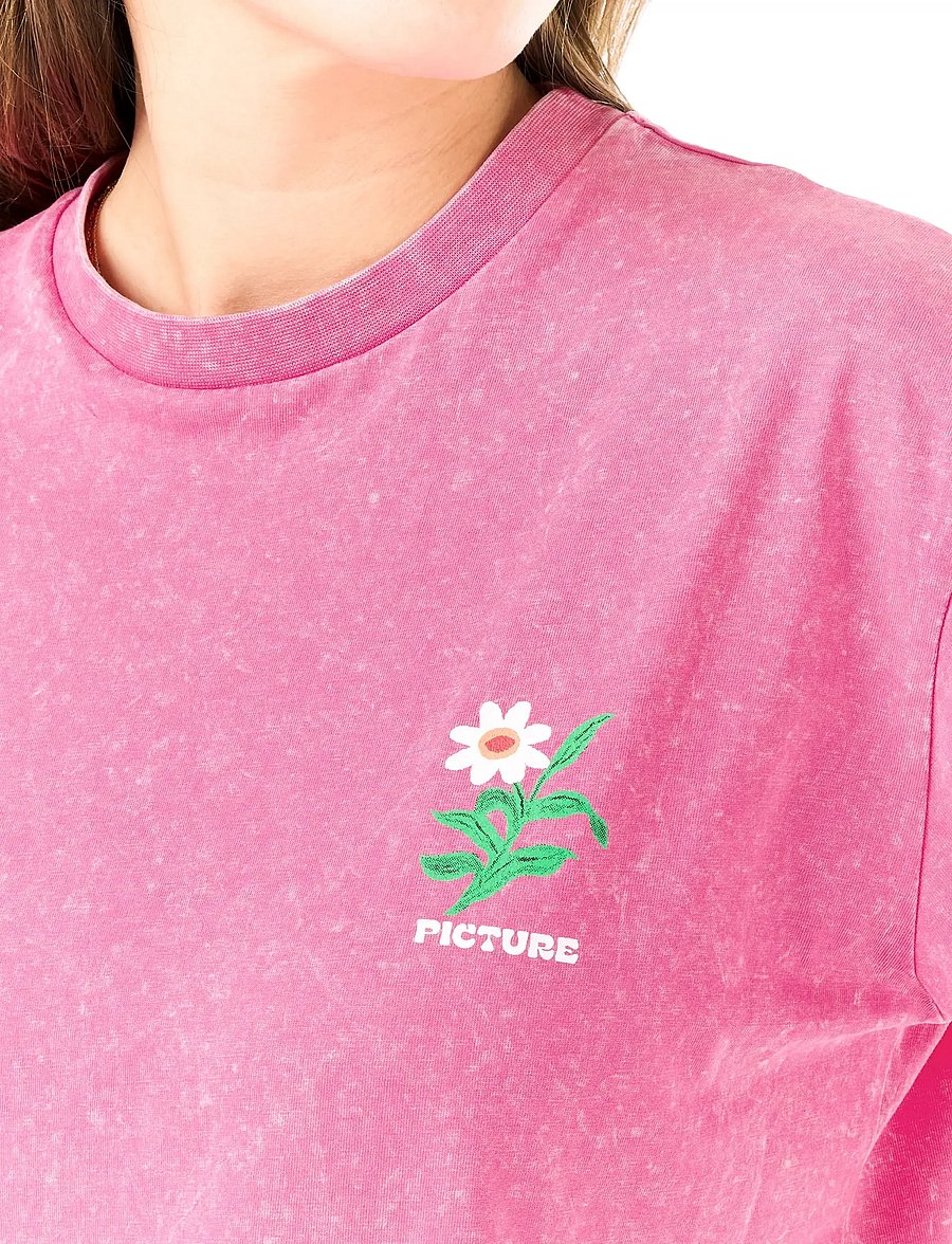 PICTURE ORGANIC CLOTHING - LYRA TEE - beetroot powder washed - 5