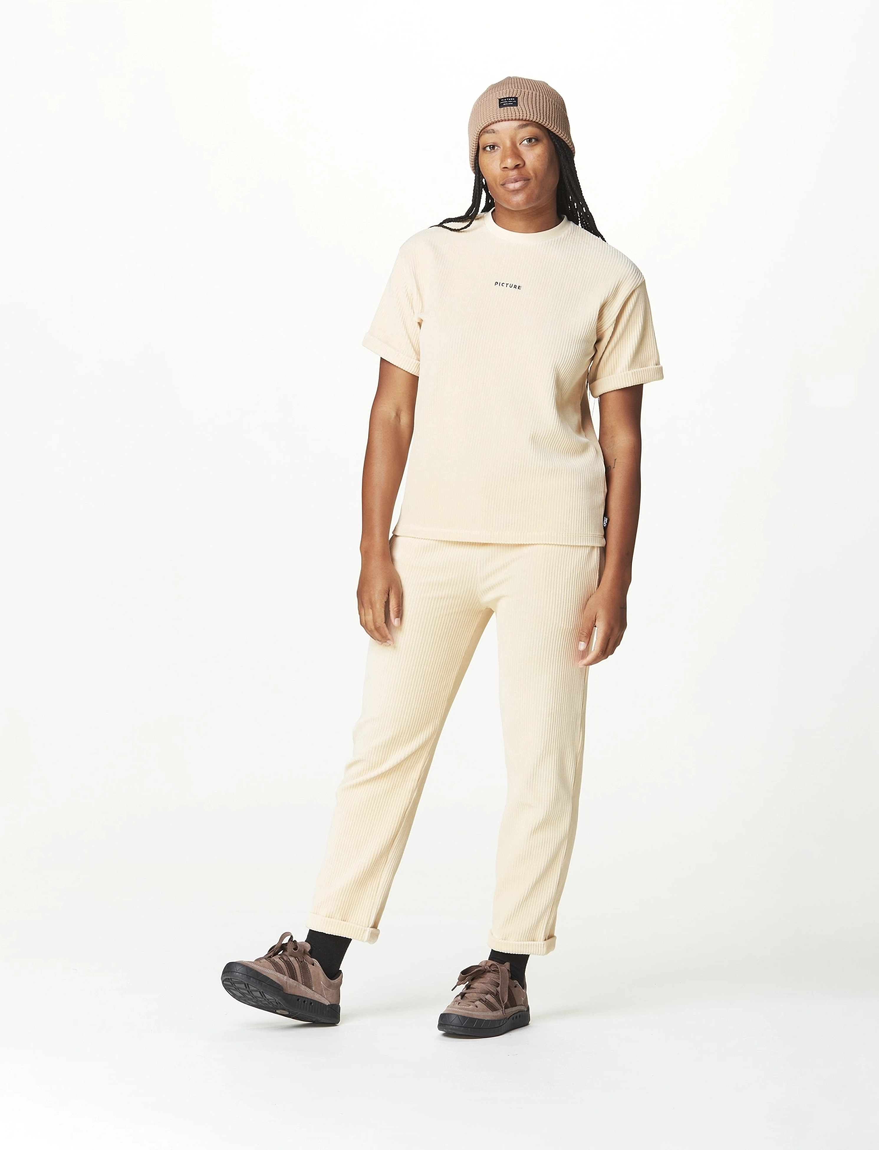 PICTURE ORGANIC CLOTHING - KIARRA VELOURS TEE - alussärgid ja t-särgid - whitecap gray - 3