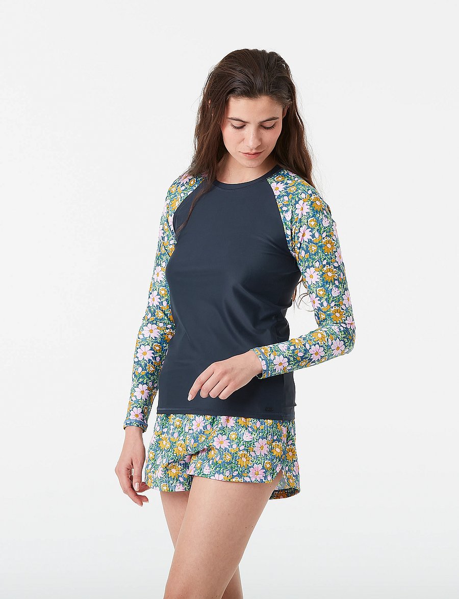 PICTURE ORGANIC CLOTHING - MOONBEE W LYCRA - langærmede t-shirts - c myosotis print - 3