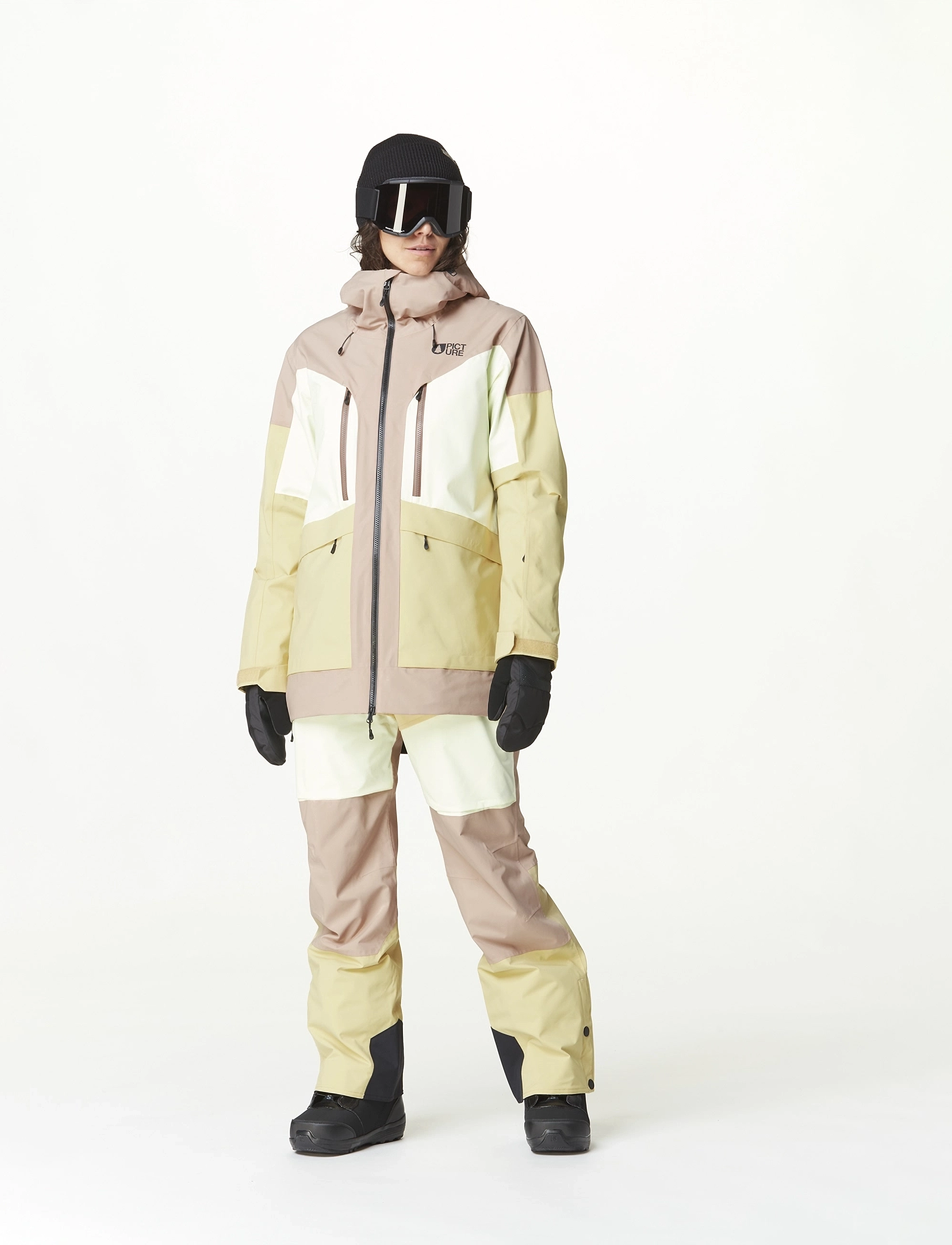 PICTURE ORGANIC CLOTHING - HAAKON JKT - frilufts- & regnjakker - roebuck lime cream hemp - 3