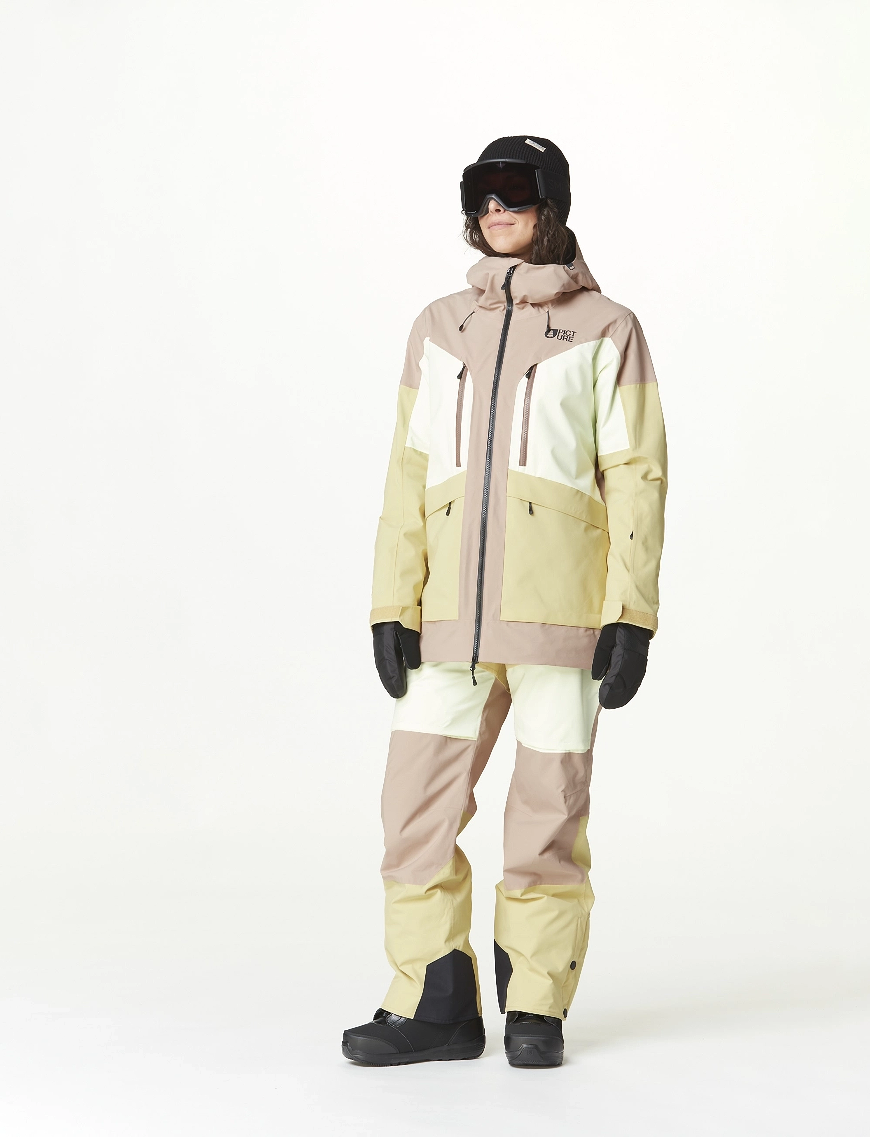 PICTURE ORGANIC CLOTHING - HAAKON JKT - frilufts- & regnjakker - roebuck lime cream hemp - 5