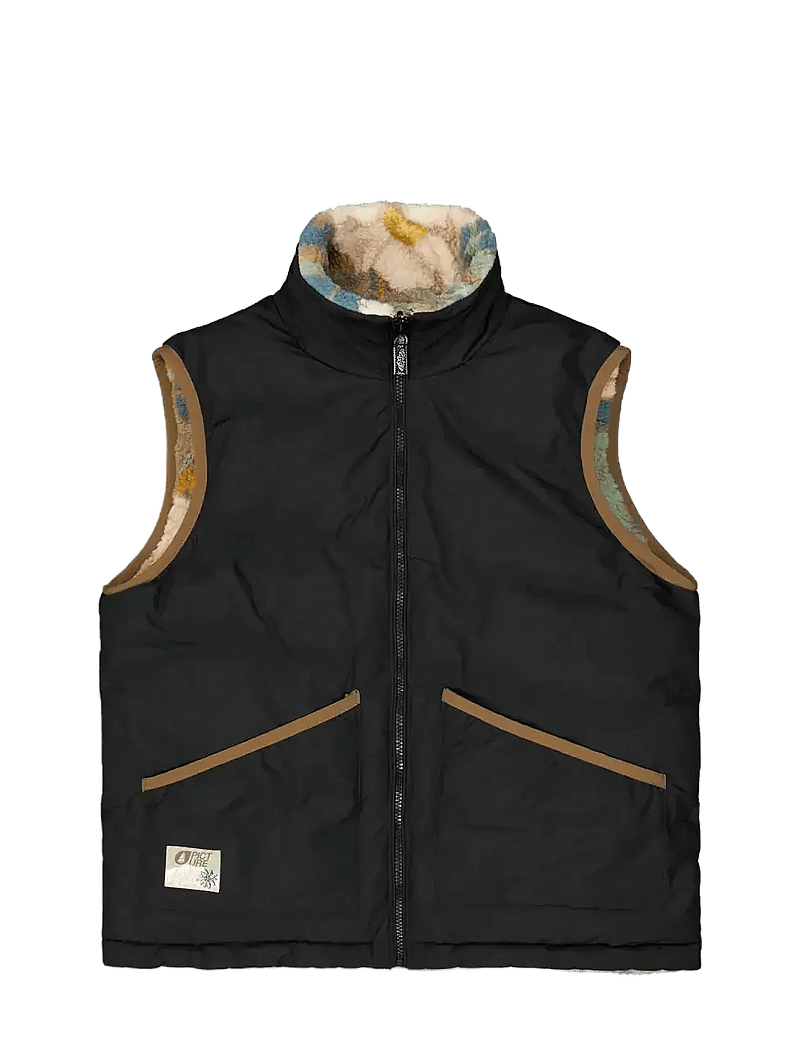 PICTURE ORGANIC CLOTHING - HYLLA REV VEST - ytterkläder - a black timeless flower - 1