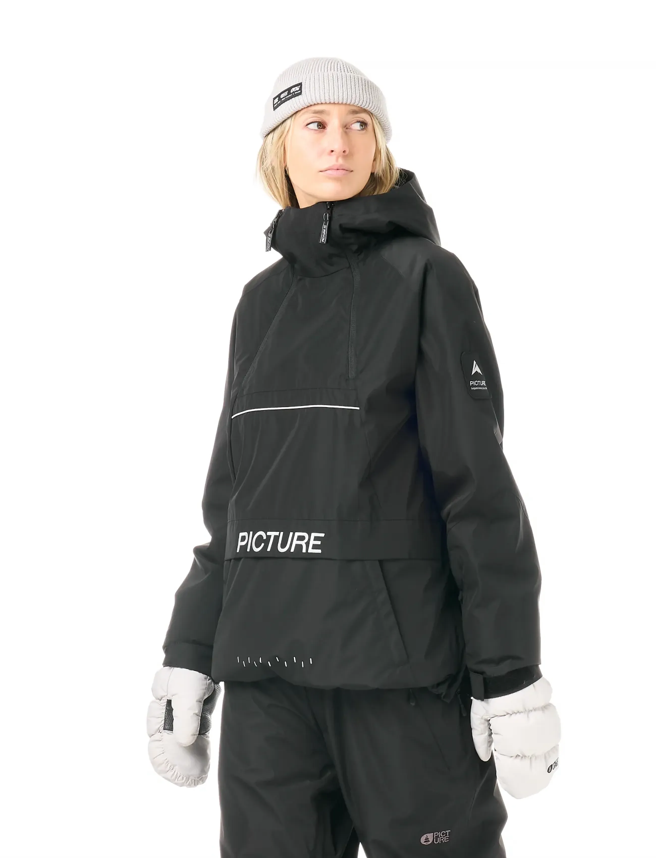 PICTURE ORGANIC CLOTHING - LUMA 1/4 ZIP - skidkläder - black - 4