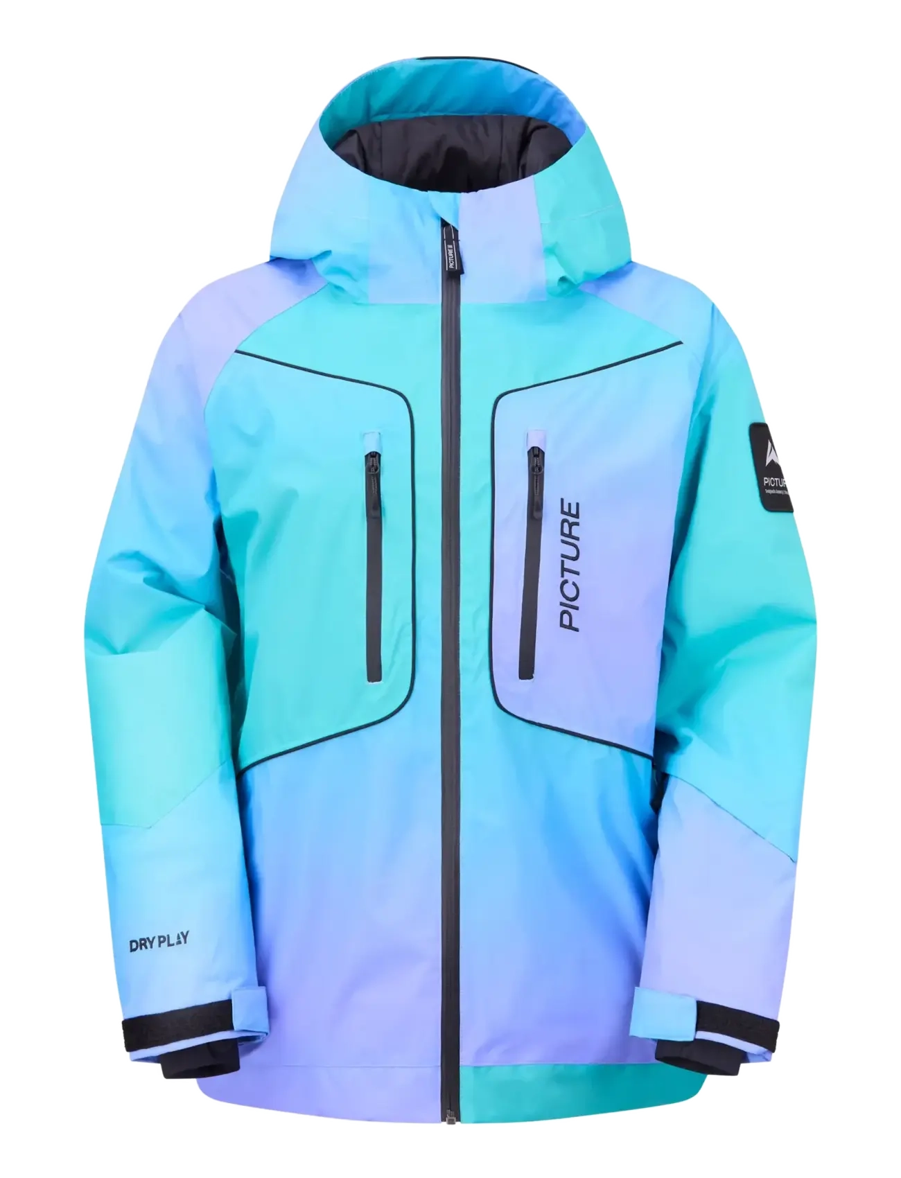 PICTURE ORGANIC CLOTHING LUMA GRADIENT JACKET - Outdoor - FROZEN GRADIENT PRINT / blue