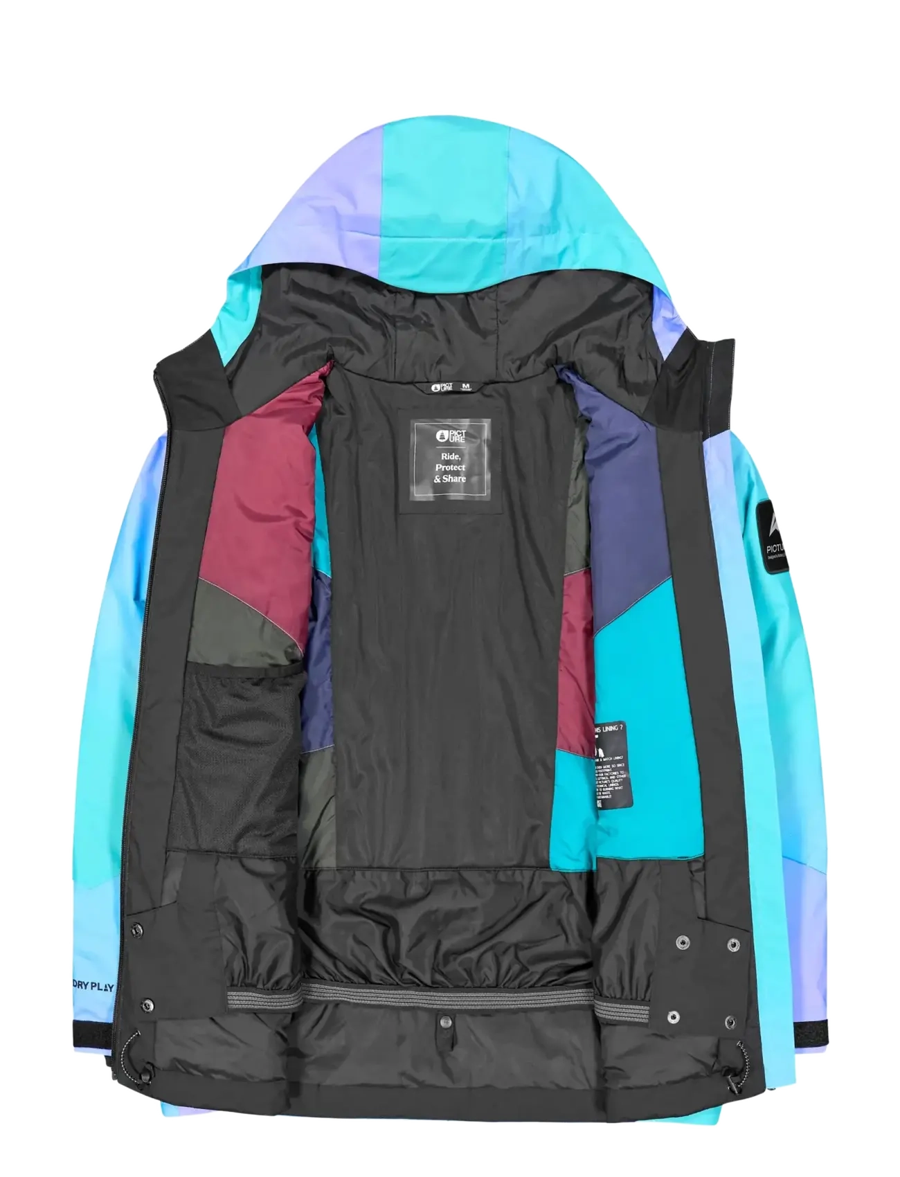 PICTURE ORGANIC CLOTHING - LUMA GRADIENT JACKET - ski-kleidung - frozen gradient print - 4
