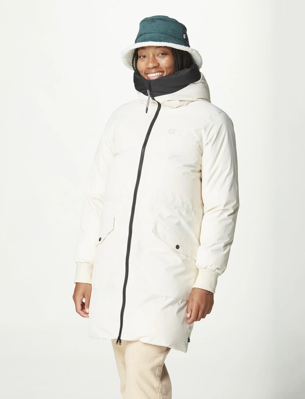 PICTURE ORGANIC CLOTHING - INUKEE REV. JKT - daunenjacken - whitecap black - 0