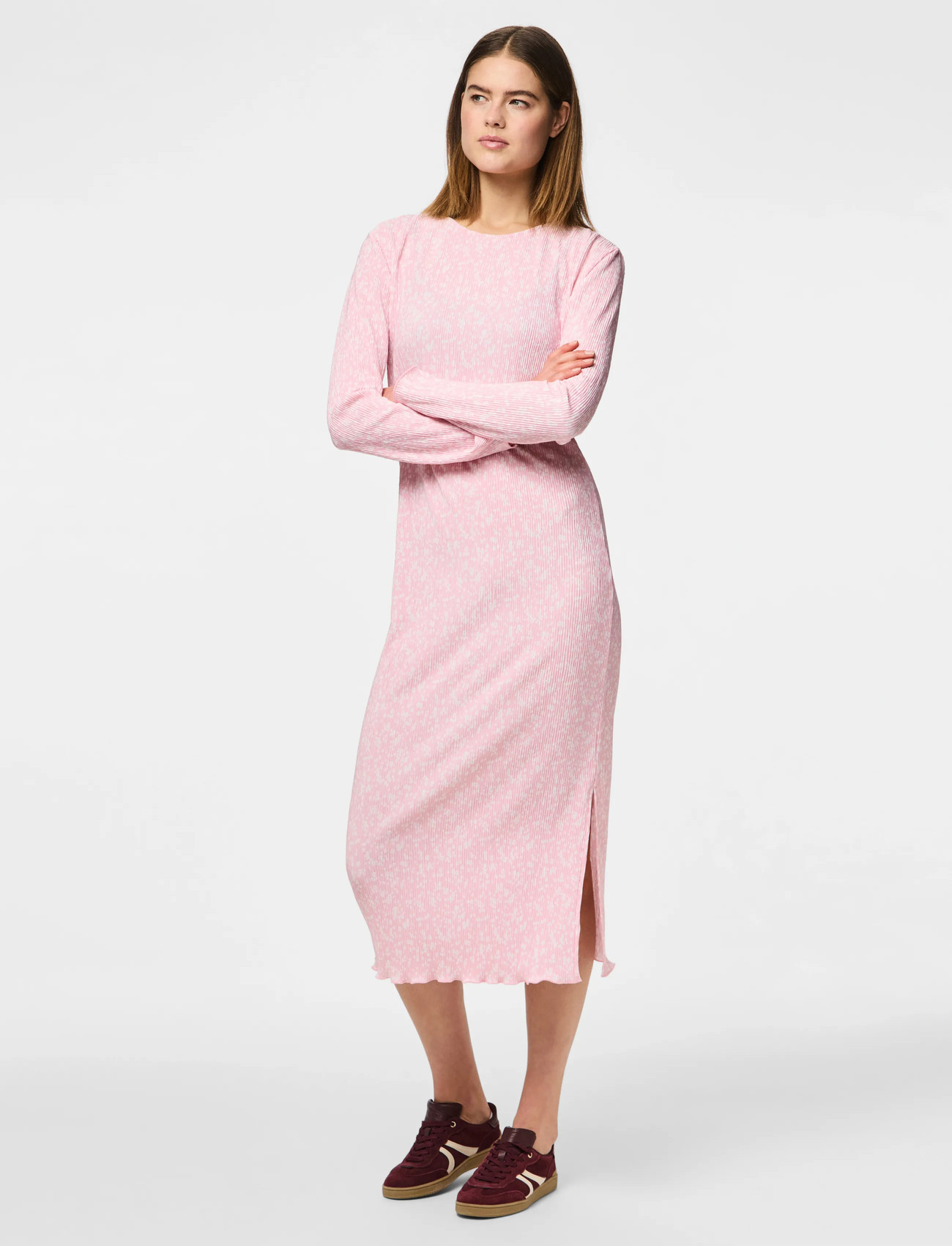 PIECES Pcflora Ls Midi Dress midiklänningar dam – bild 9