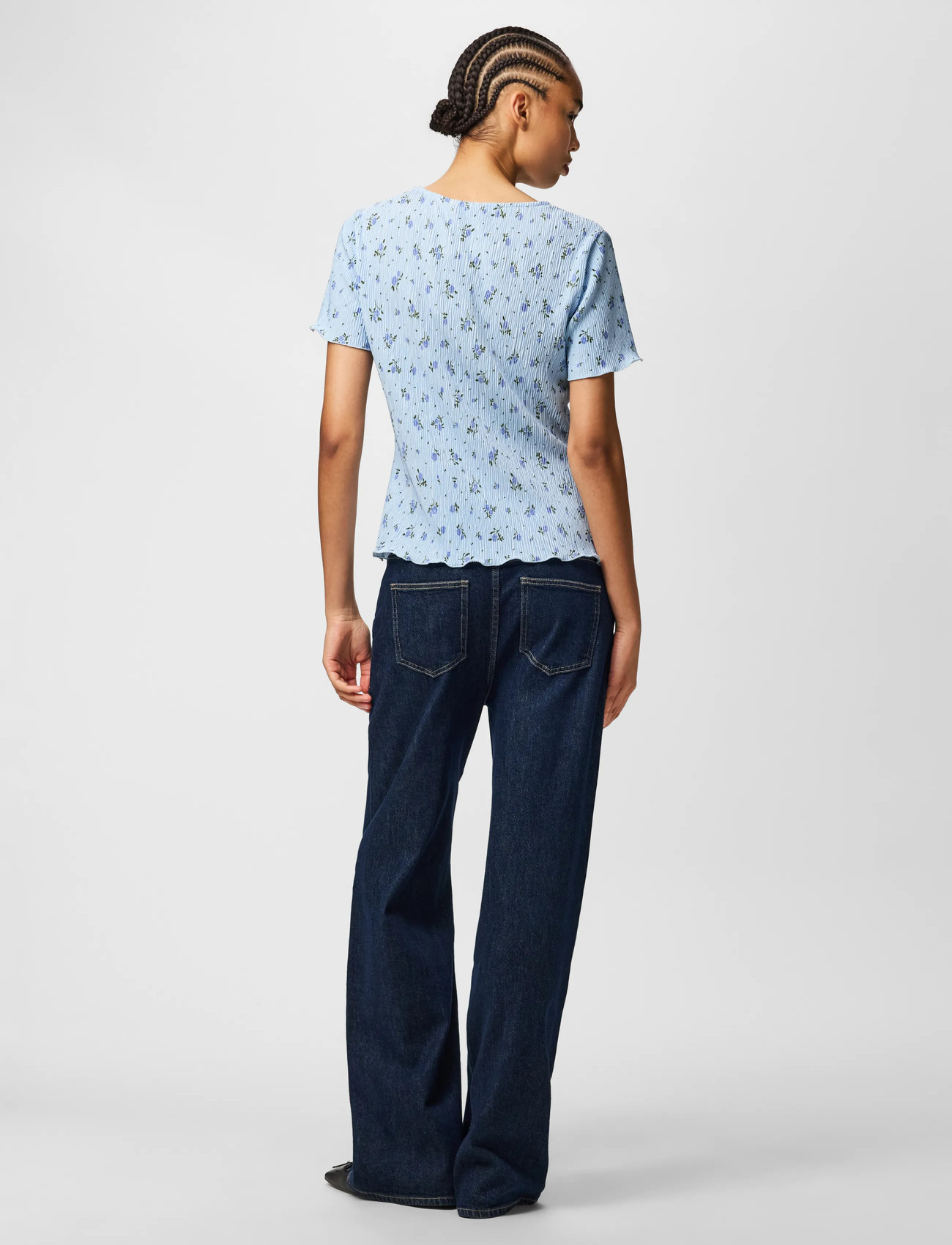 PIECES Pcflora Ss O-neck Top Jrs t-shirts dam – bild 7