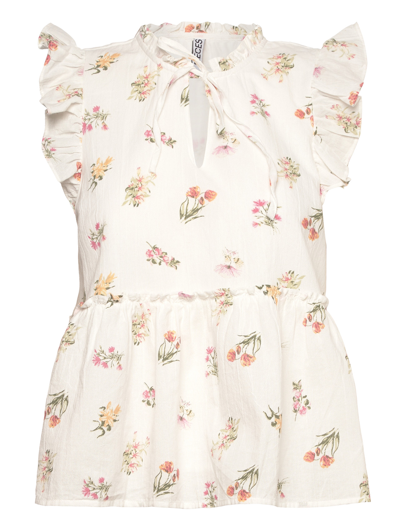 Pieces Pcemma Sl Top Wvn Noos Bc - White - XS