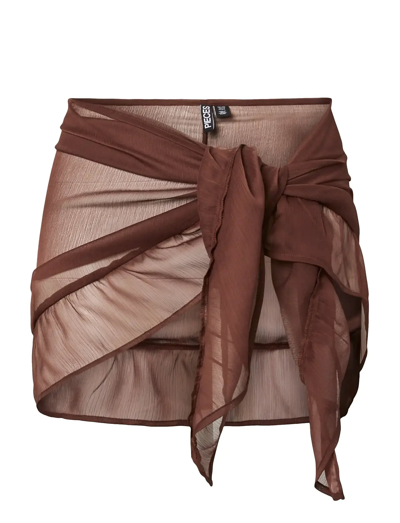 Pieces Pcatrud Frill Sarong Wvn Bc - Brown - ONE SIZE