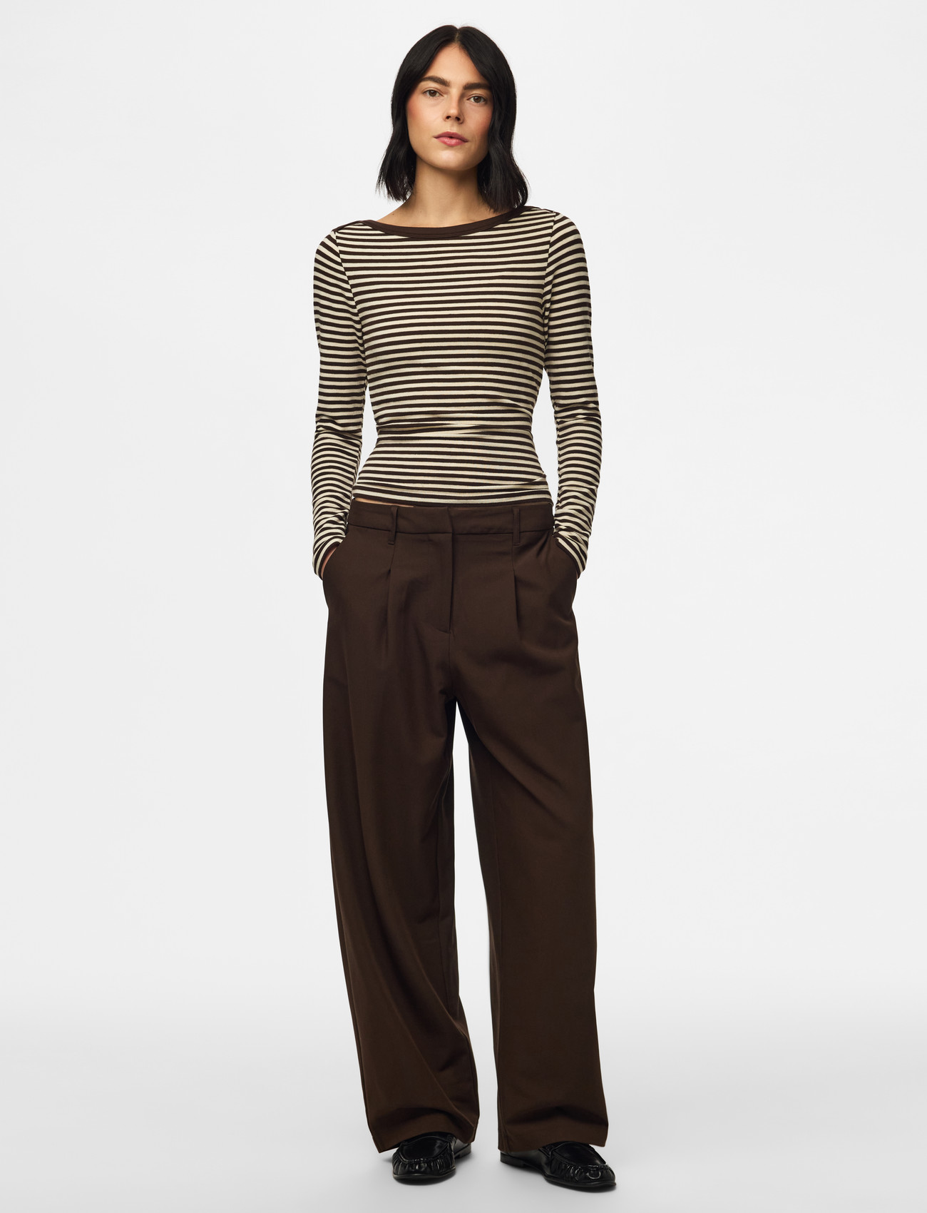 PIECES Pcbosella Mw Barrel Pants Noos kostymbyxor dam – bild 8