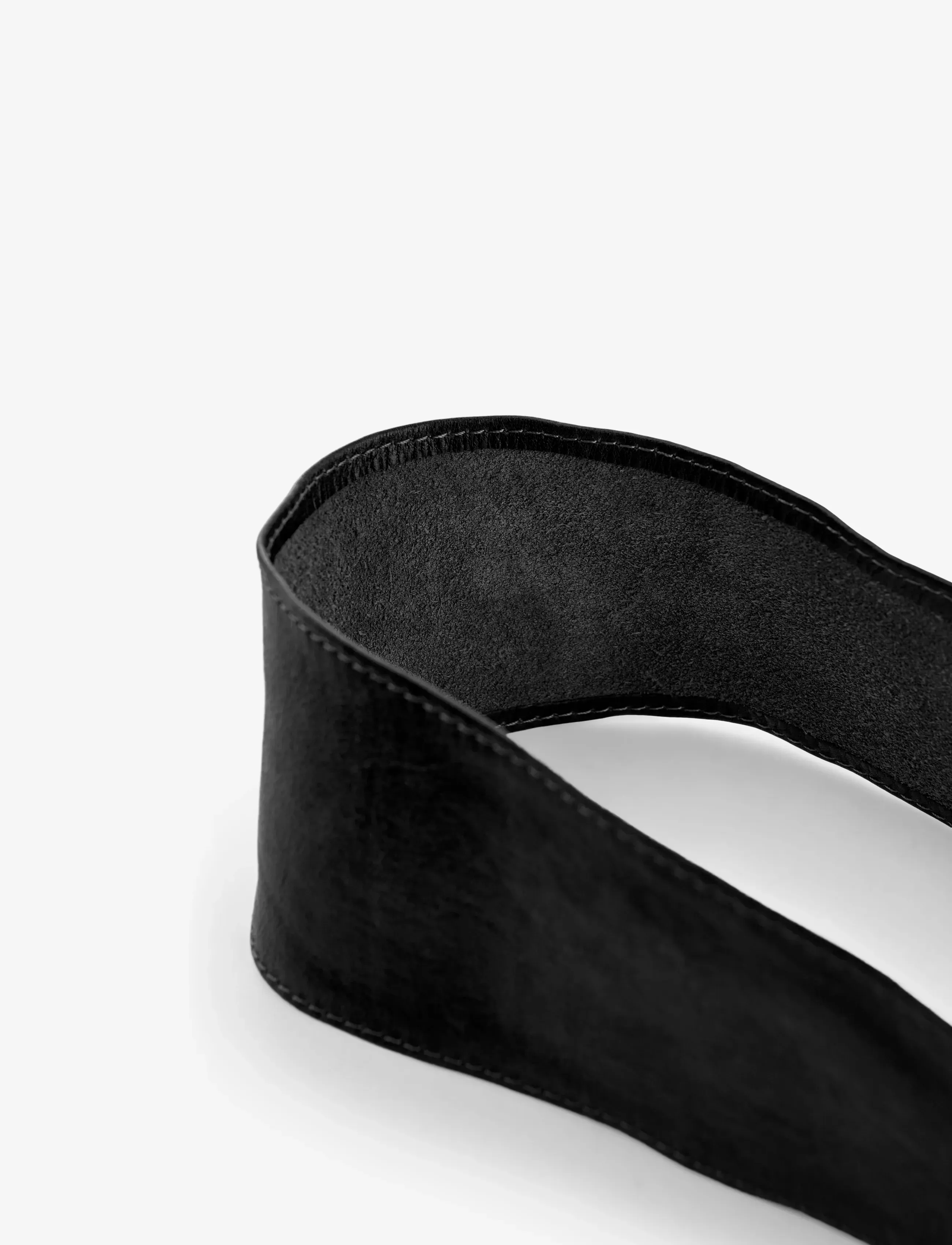 Pieces - PCVIBS LEATHER TIE WAIST BELT - ledergürtel - black - 3