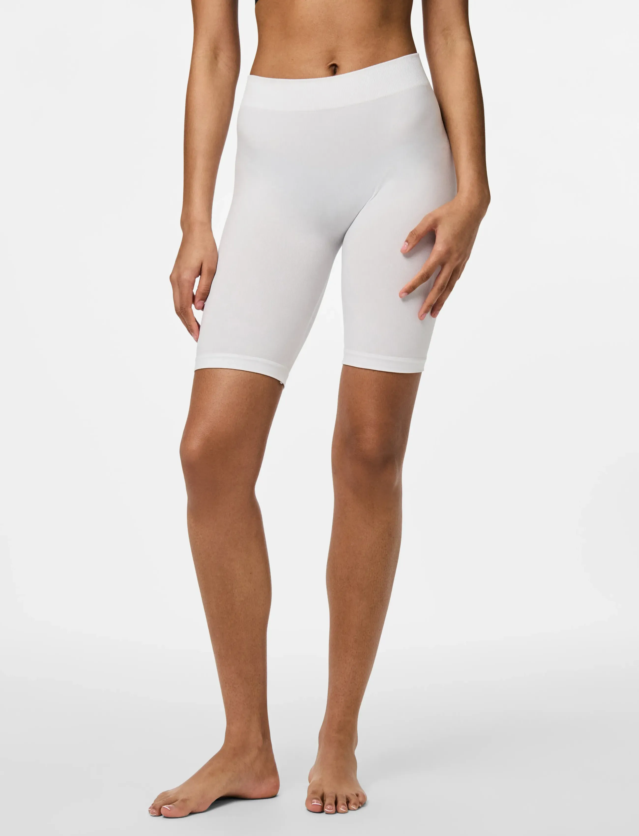 Pieces Pclondon Shorts Noos Bc, L/XL, White, Shapewear > Underdele, Dame