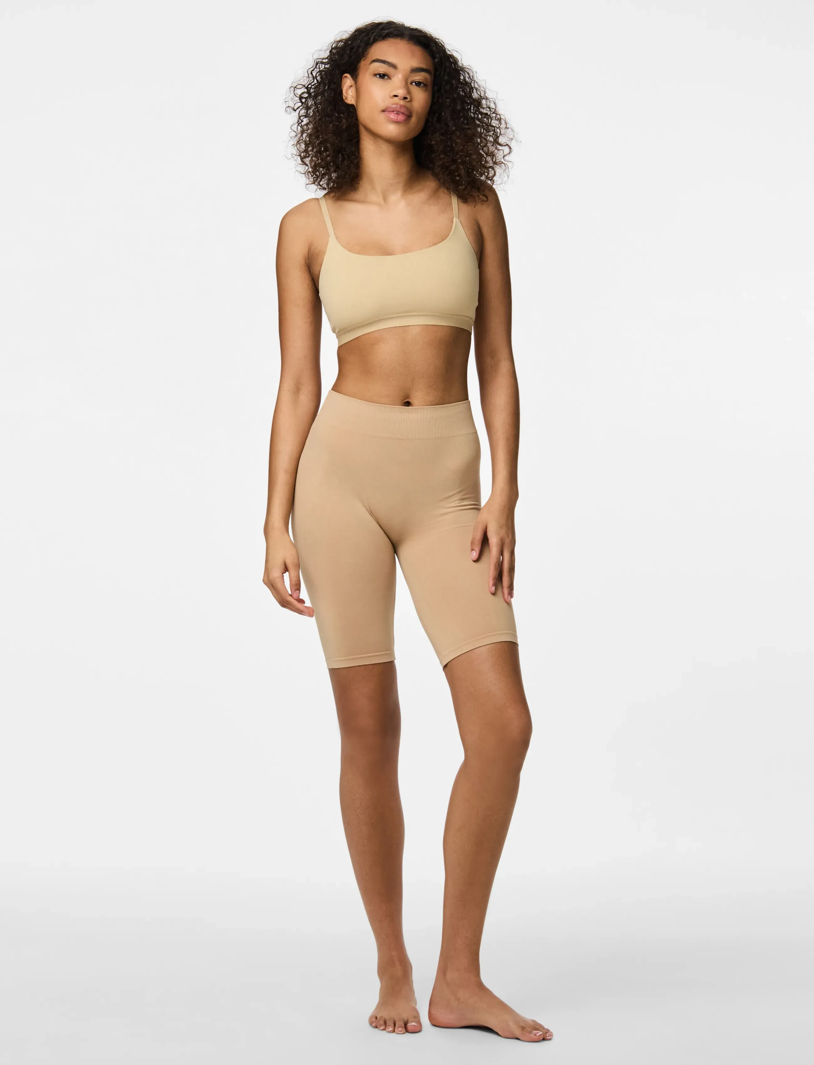 Pieces - PCLONDON SHORTS NOOS BC - shaping nederdelar - nature - 4