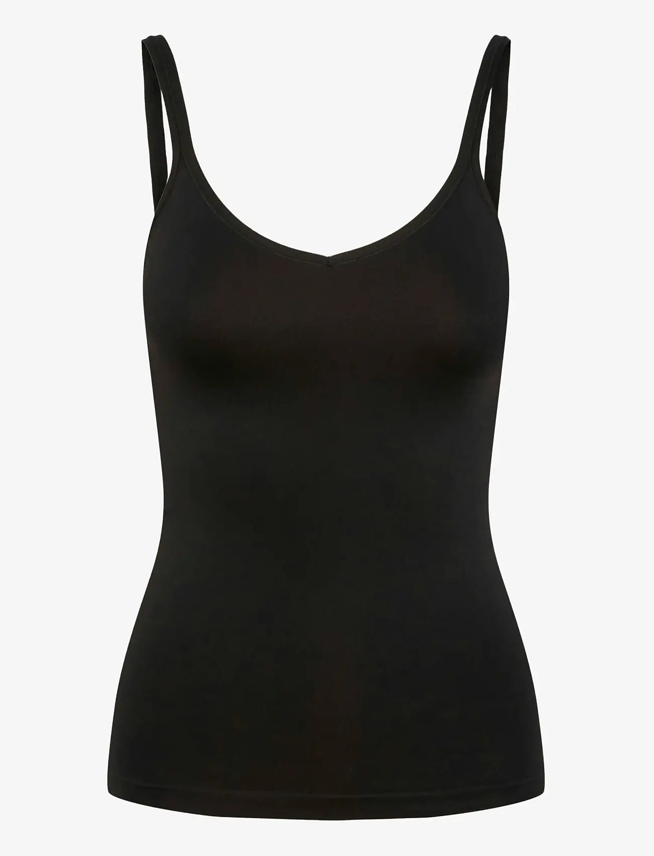 Pieces - PCPLAIN UNDERWEAR TOP NOOS BC - tops - black - 1