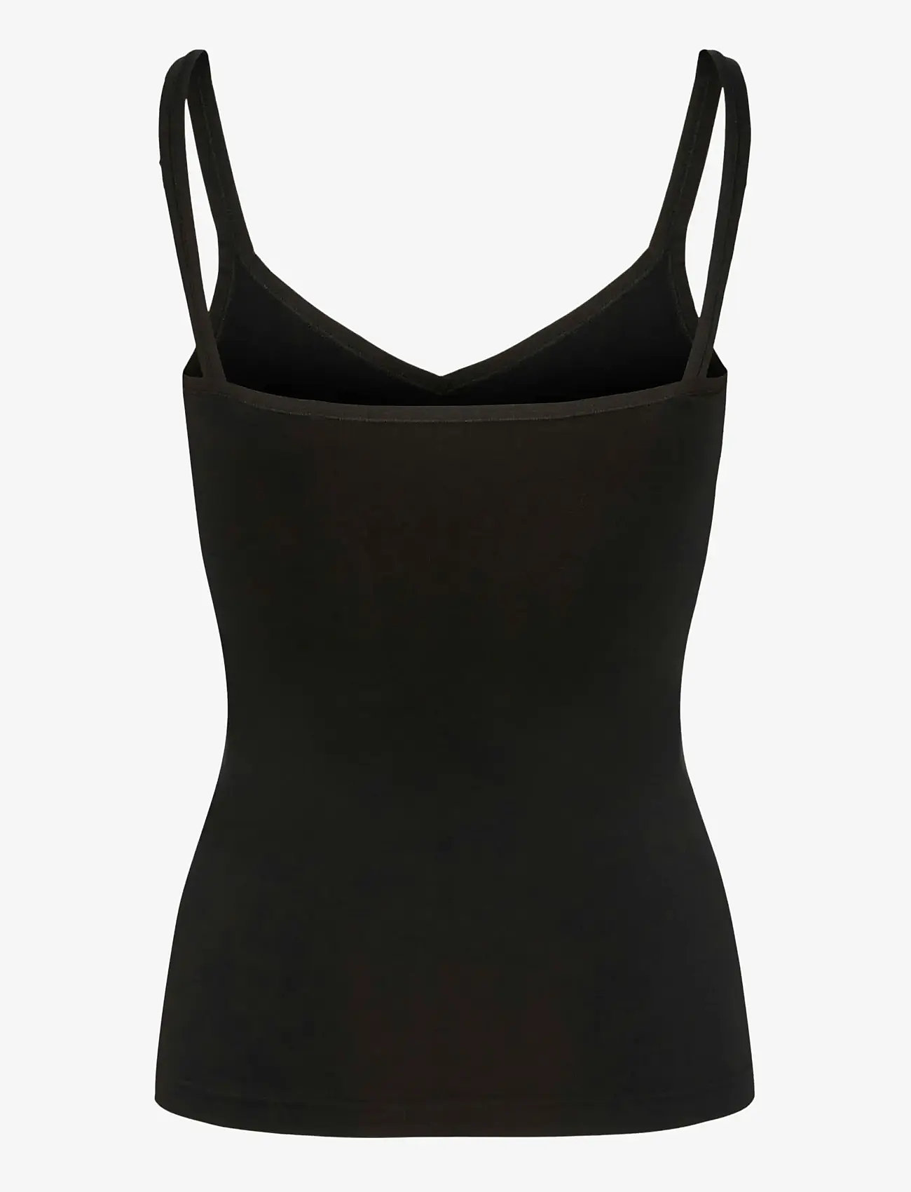 Pieces - PCPLAIN UNDERWEAR TOP NOOS BC - tops - black - 2