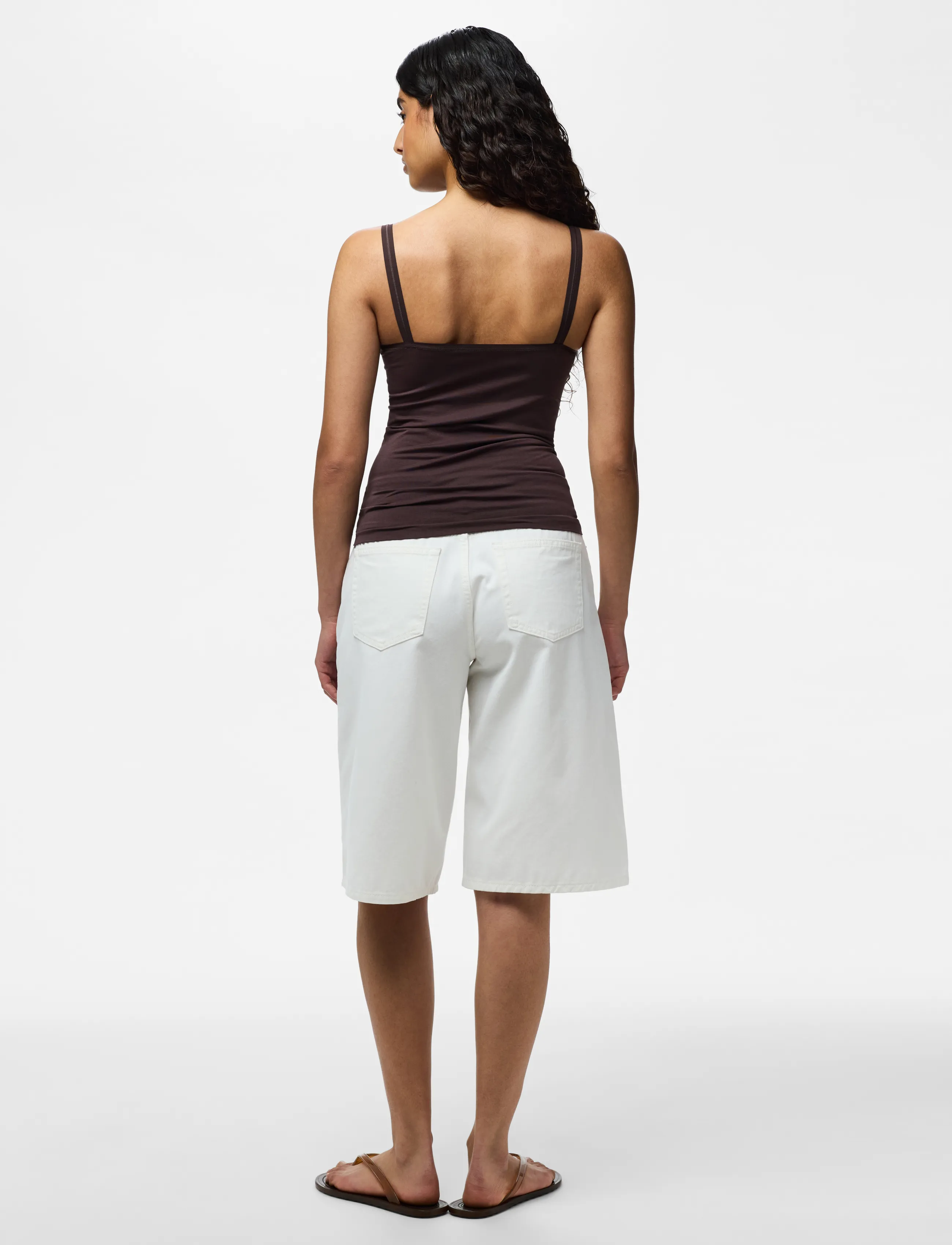 Pieces - PCPLAIN UNDERWEAR TOP NOOS BC - shapewear tops - hot fudge - 3