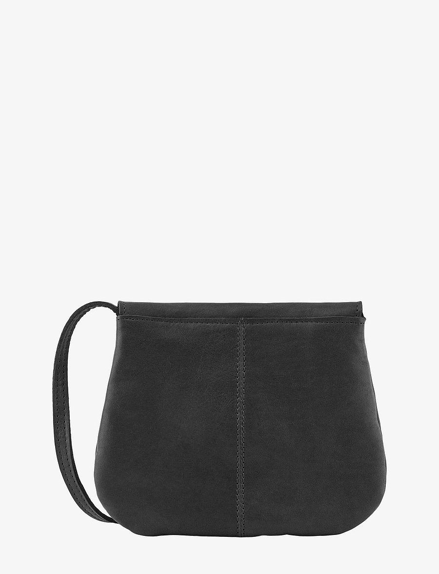 Pieces - PCTOTALLY ROYAL LEATHER PARTY BAG NOOS - umhängetaschen - black - 2