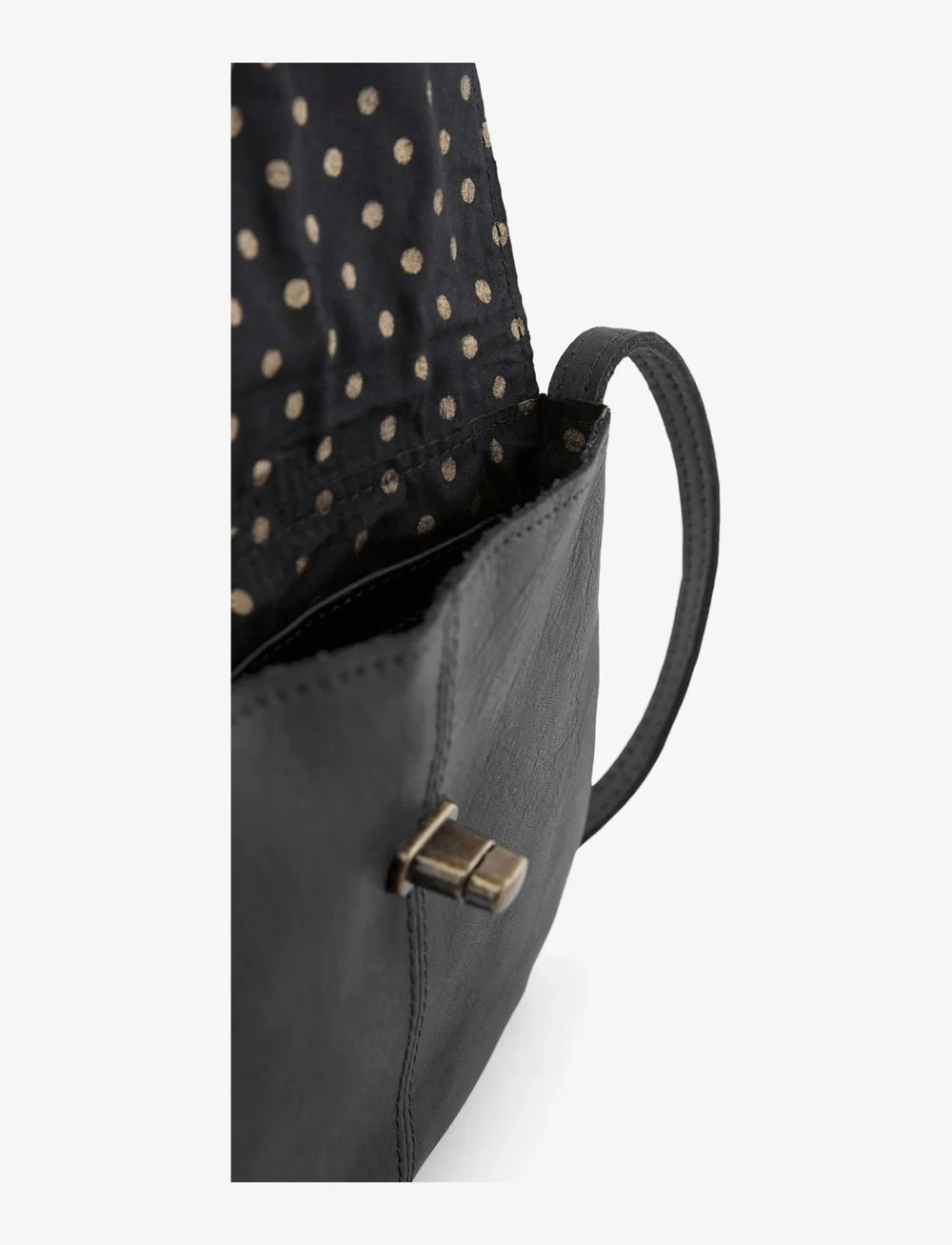 Pieces - PCTOTALLY ROYAL LEATHER PARTY BAG NOOS - crossbody bags - black - 4