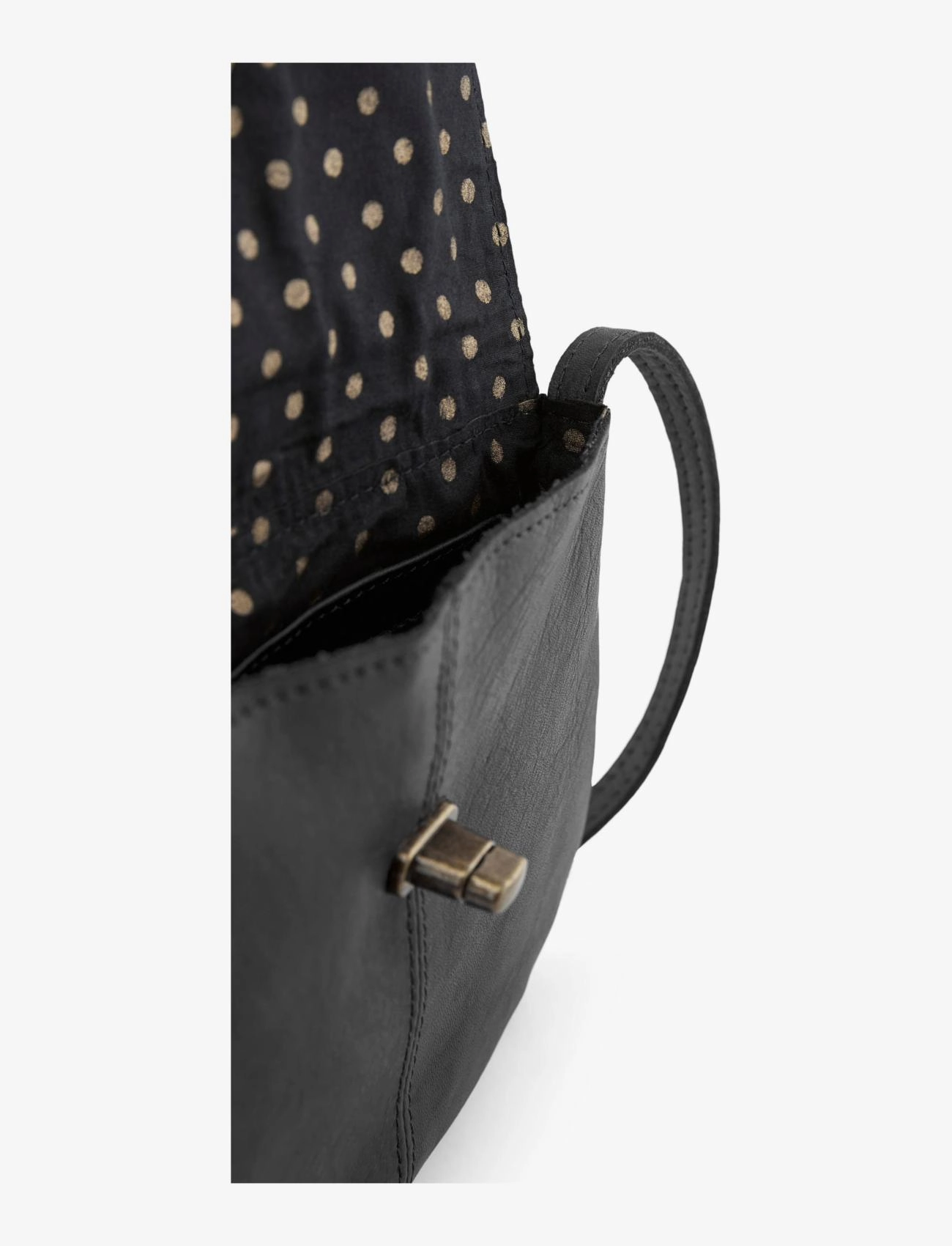 Pieces - PCTOTALLY ROYAL LEATHER PARTY BAG NOOS - crossbody bags - black - 4