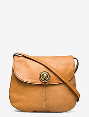 PCTOTALLY ROYAL LEATHER PARTY BAG NOOS - COGNAC