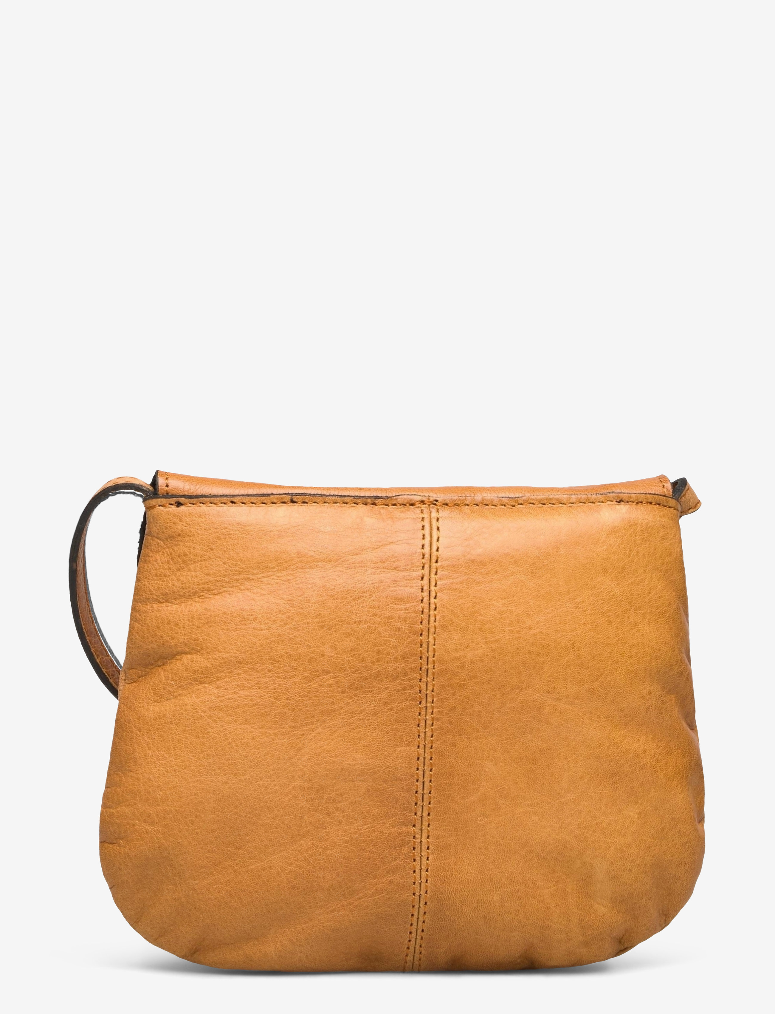 Pieces - PCTOTALLY ROYAL LEATHER PARTY BAG NOOS - crossbody bags - cognac - 2