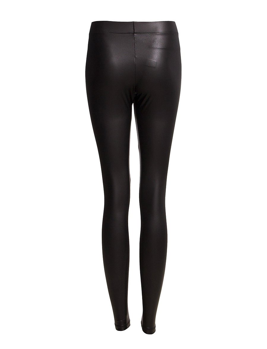 Pieces - PCNEW SHINY LEGGINGS JRS NOOS - leginsy - black - 2