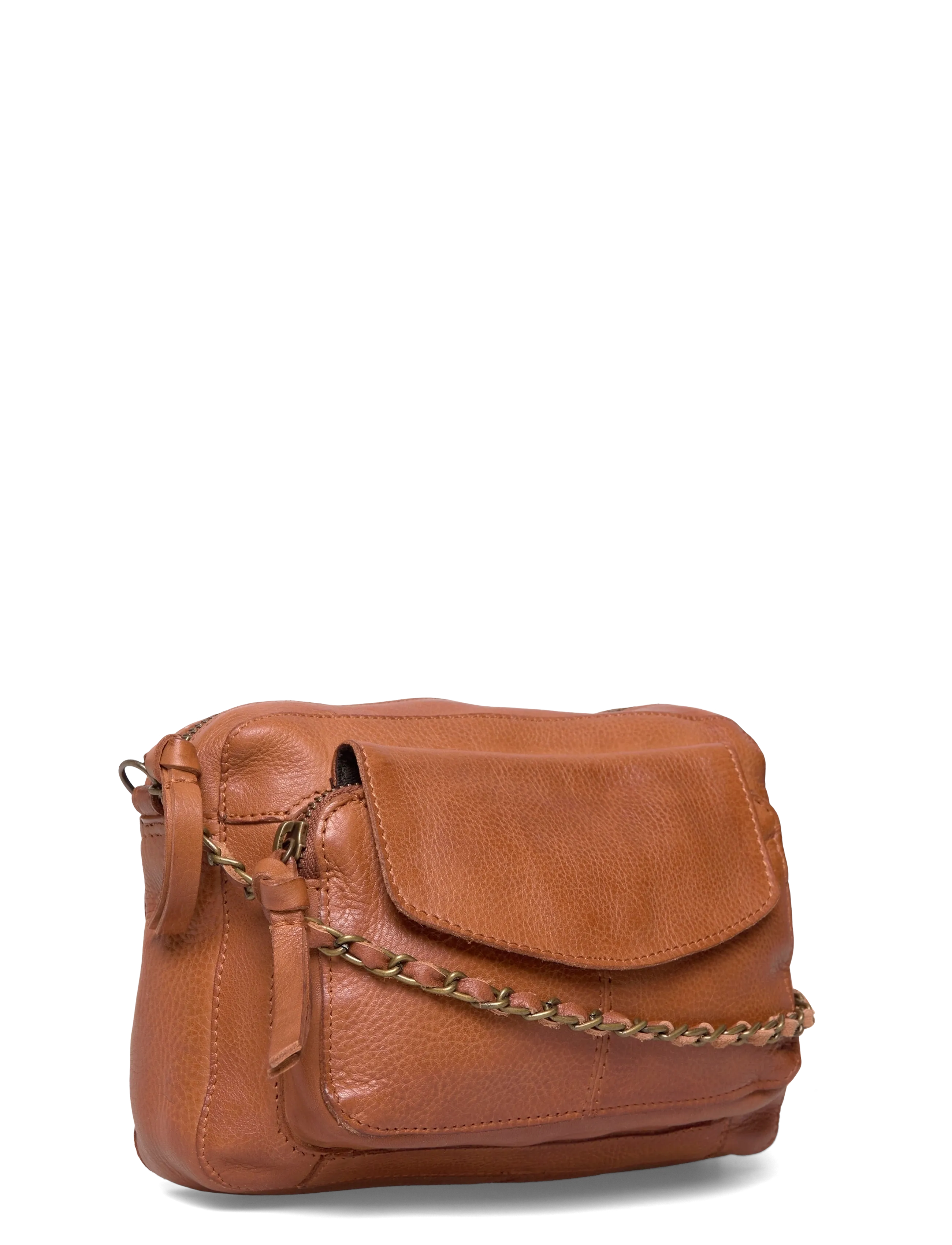 Pieces - PCNAINA LEATHER CROSS BODY FC NOOS - crossbody bags - root beer - 2