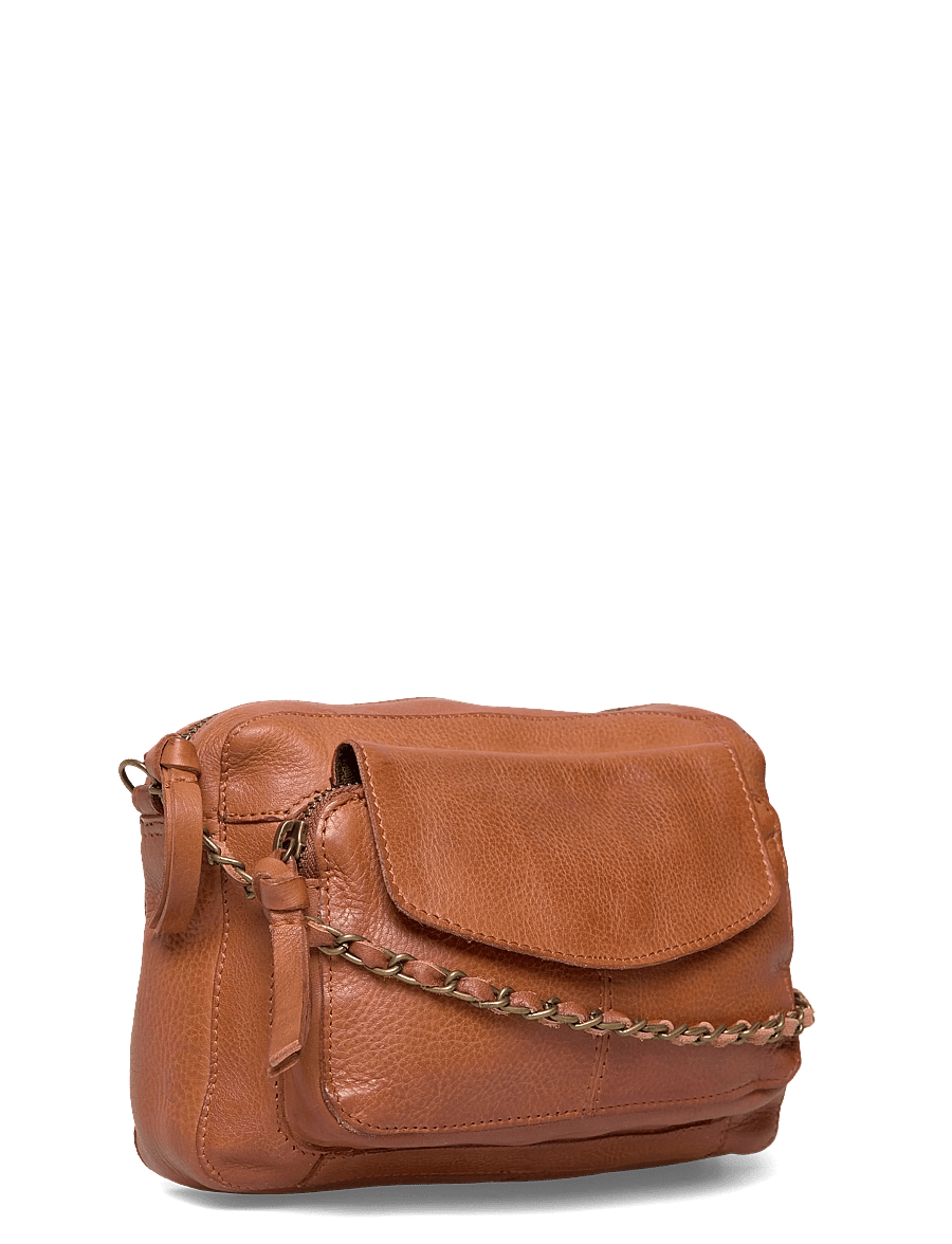 Pieces - PCNAINA LEATHER CROSS BODY FC NOOS - crossbody bags - root beer - 2