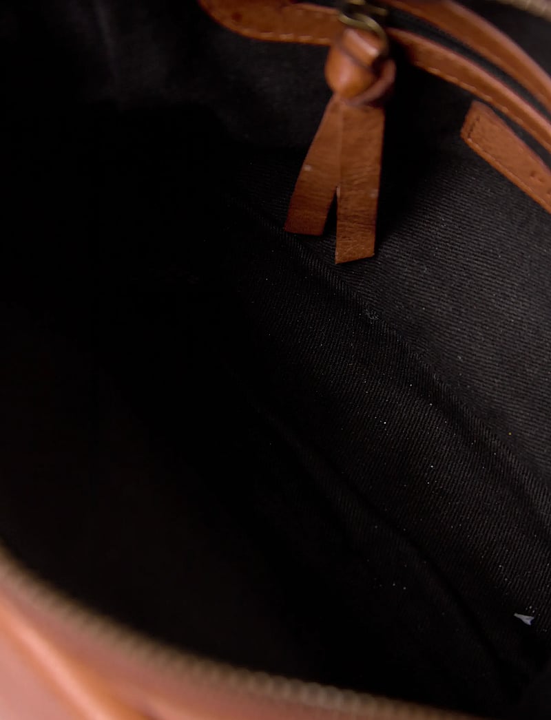 Pieces - PCNAINA LEATHER CROSS BODY FC NOOS - crossbody bags - root beer - 5