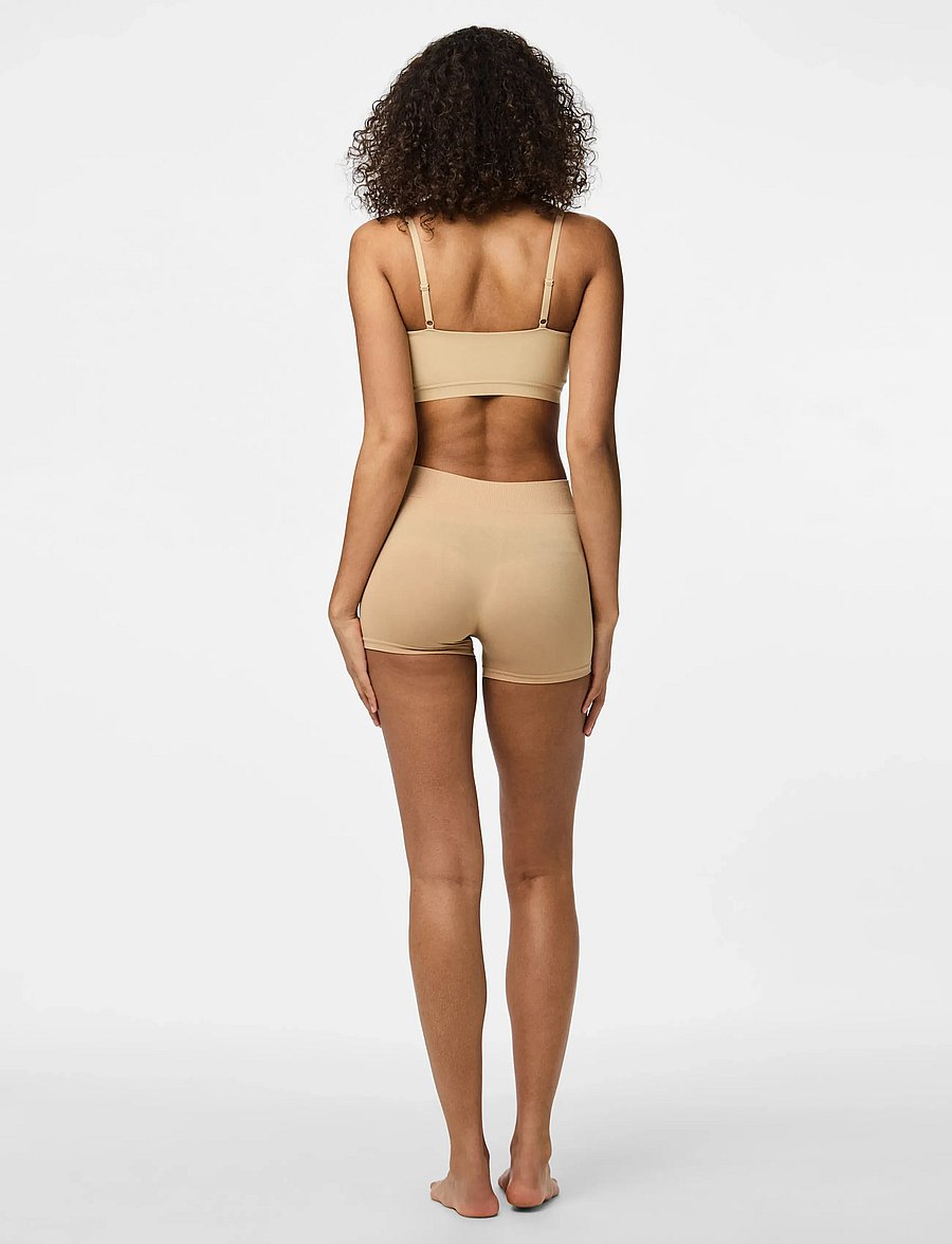 Pieces - PCLONDON MINI SHORTS NOOS BC - formende underdele - nature - 3