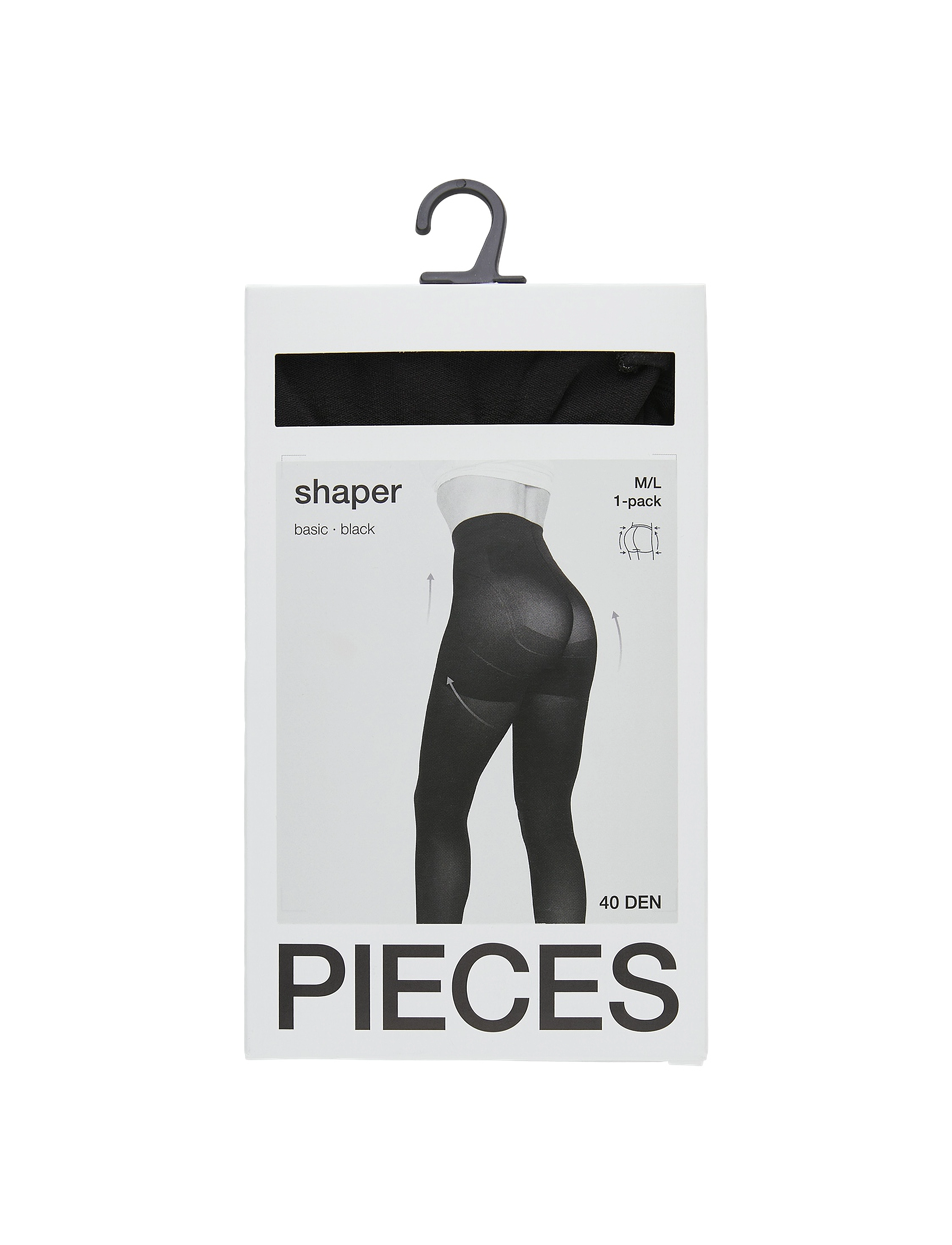 Pieces - PCSHAPER 40 DEN TIGHTS NOOS - special occasions - black - 4