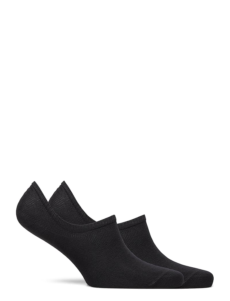 Pieces - PCTESS 2 PACK SNEAKER SOCKS NOOS BC - ankelstrømper - black - 1