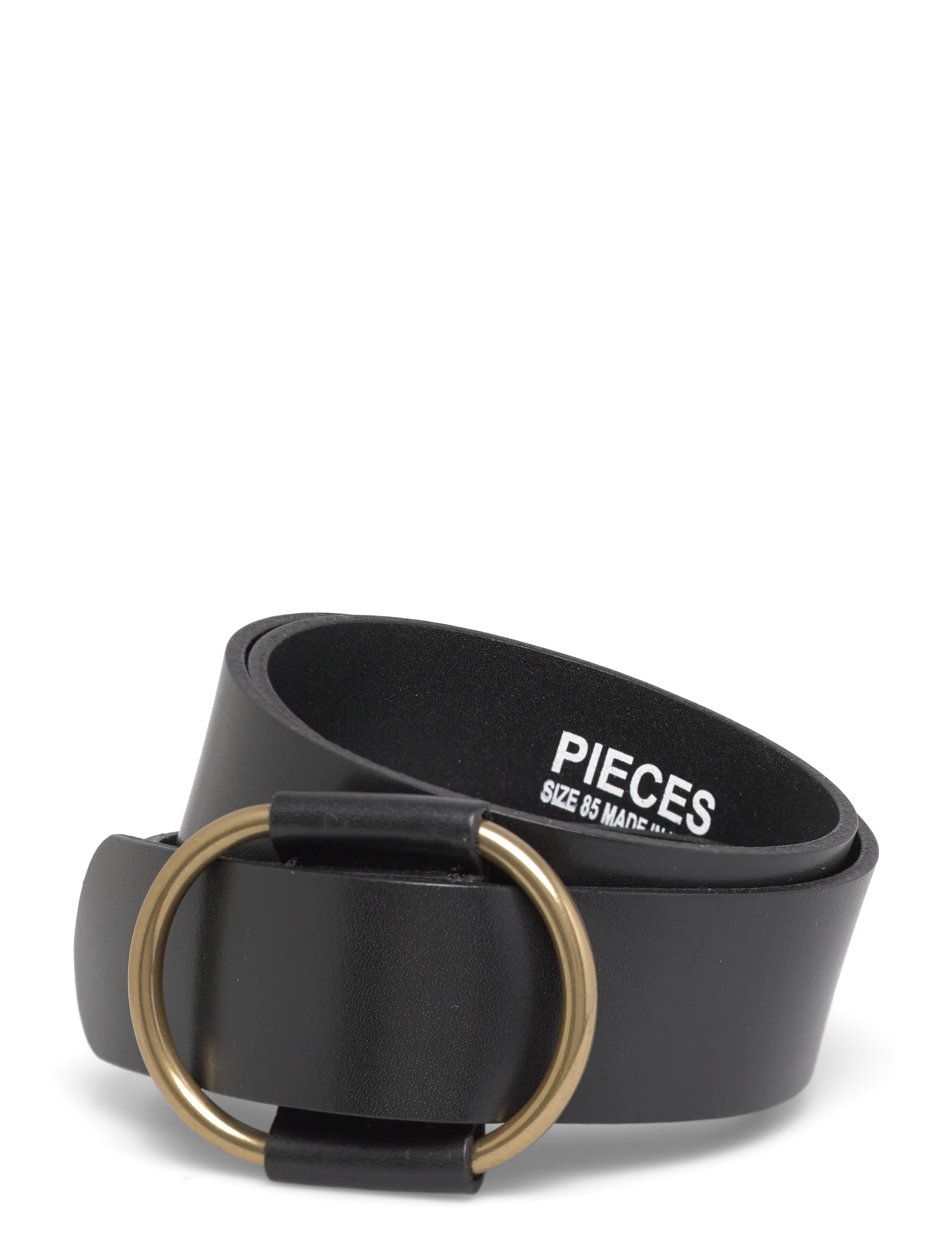 Pieces Pcpilja Leather Jeans Belt Fc Noos, 90, Black, Belts > Casual Belt, Dame