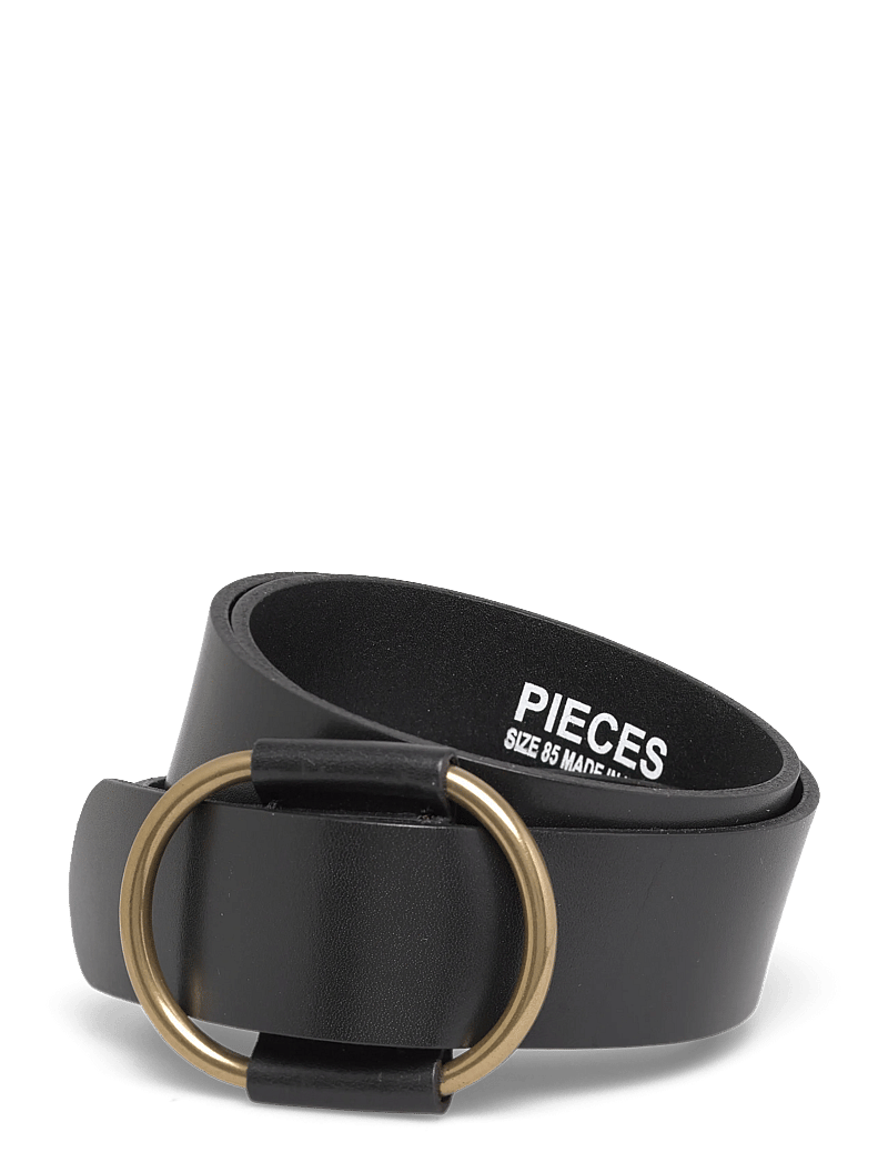 Pieces - PCPILJA LEATHER JEANS BELT FC NOOS - ledergürtel - black - 0