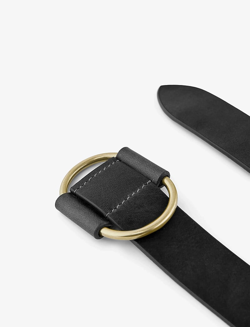 Pieces - PCPILJA LEATHER JEANS BELT FC NOOS - ledergürtel - black - 4