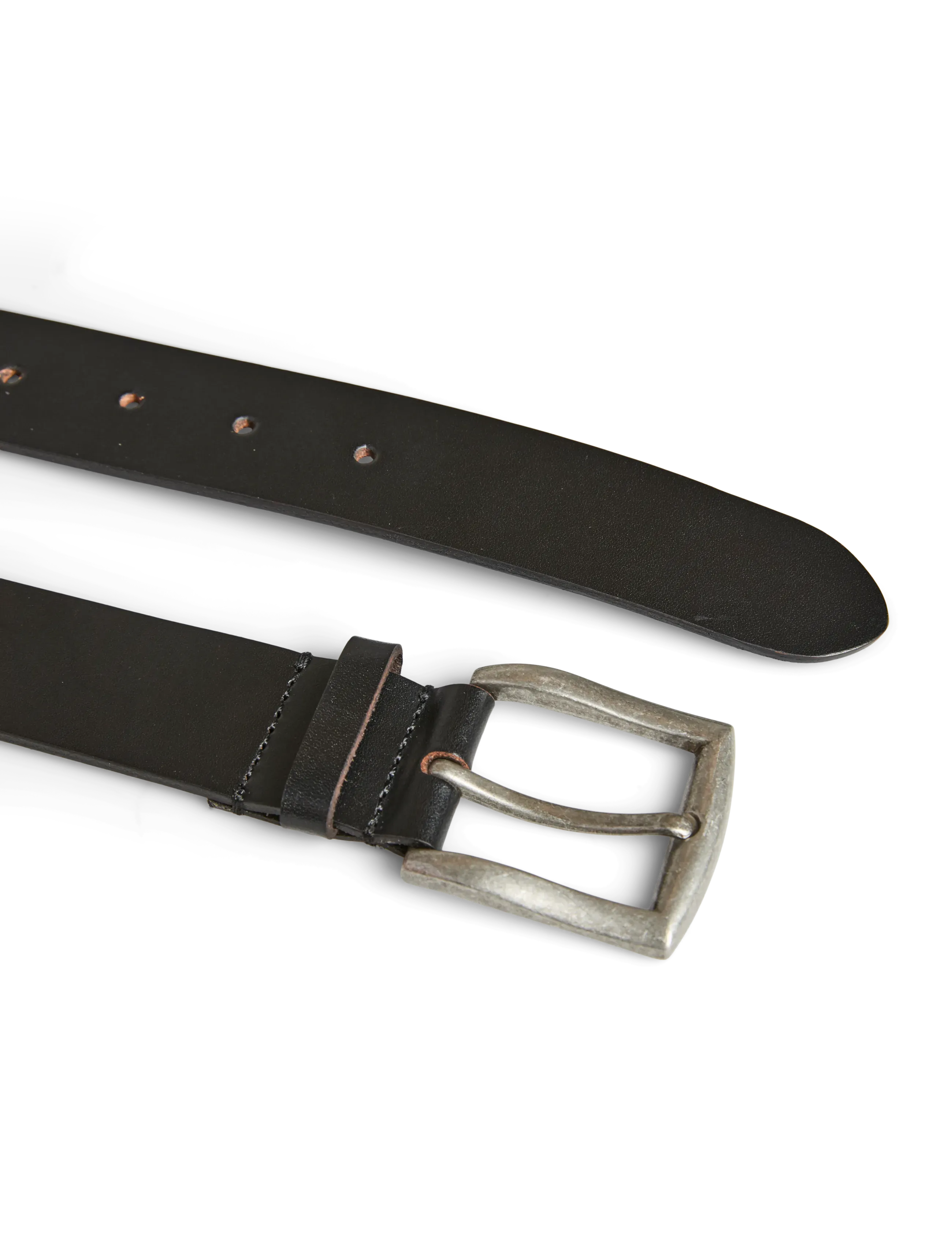 Pieces - PCNADY LEATHER JEANS BELT NOOS - läderskärp - black - 4