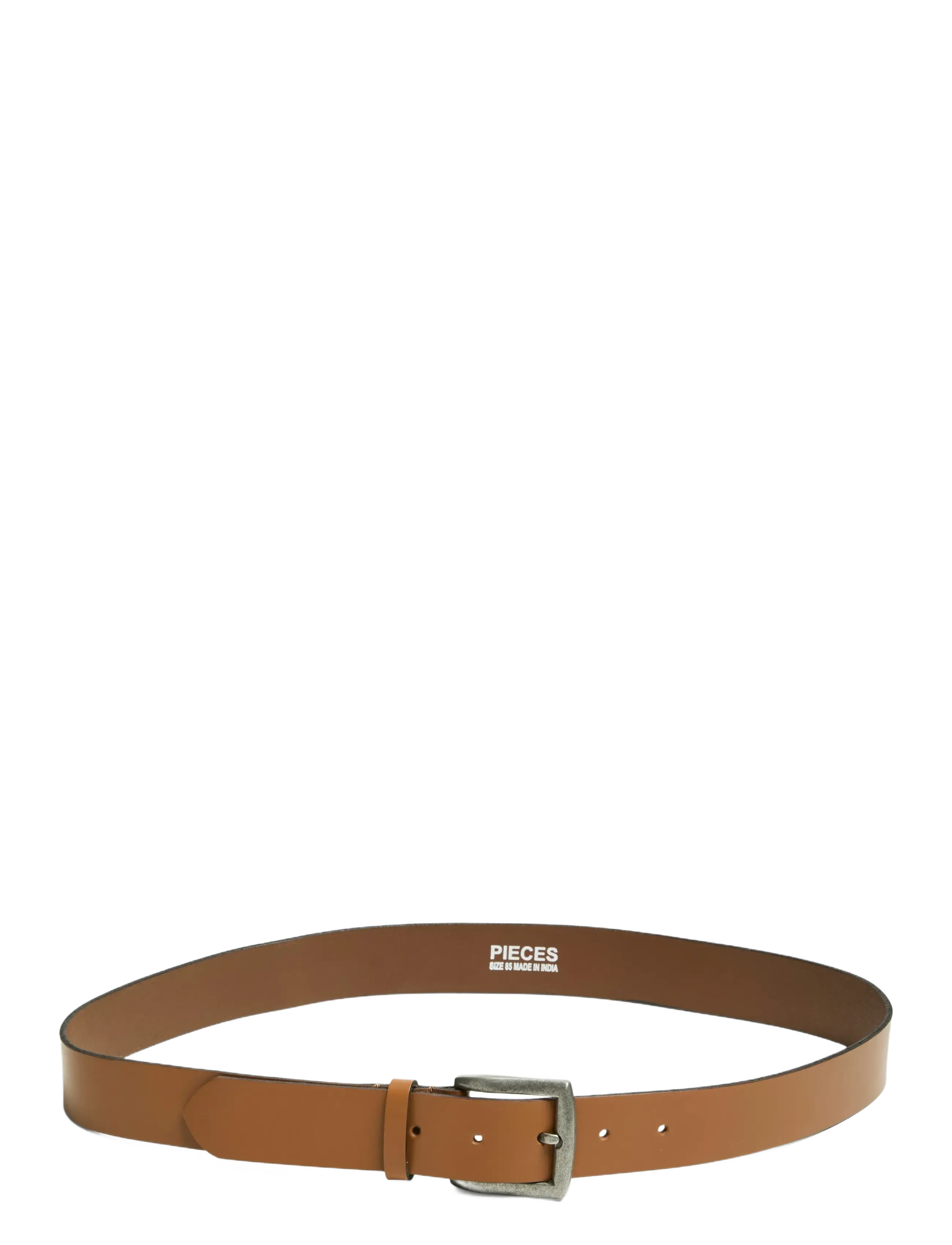 Pieces PCNADY LEATHER JEANS BELT NOOS - Akcesoria - COGNAC / brown