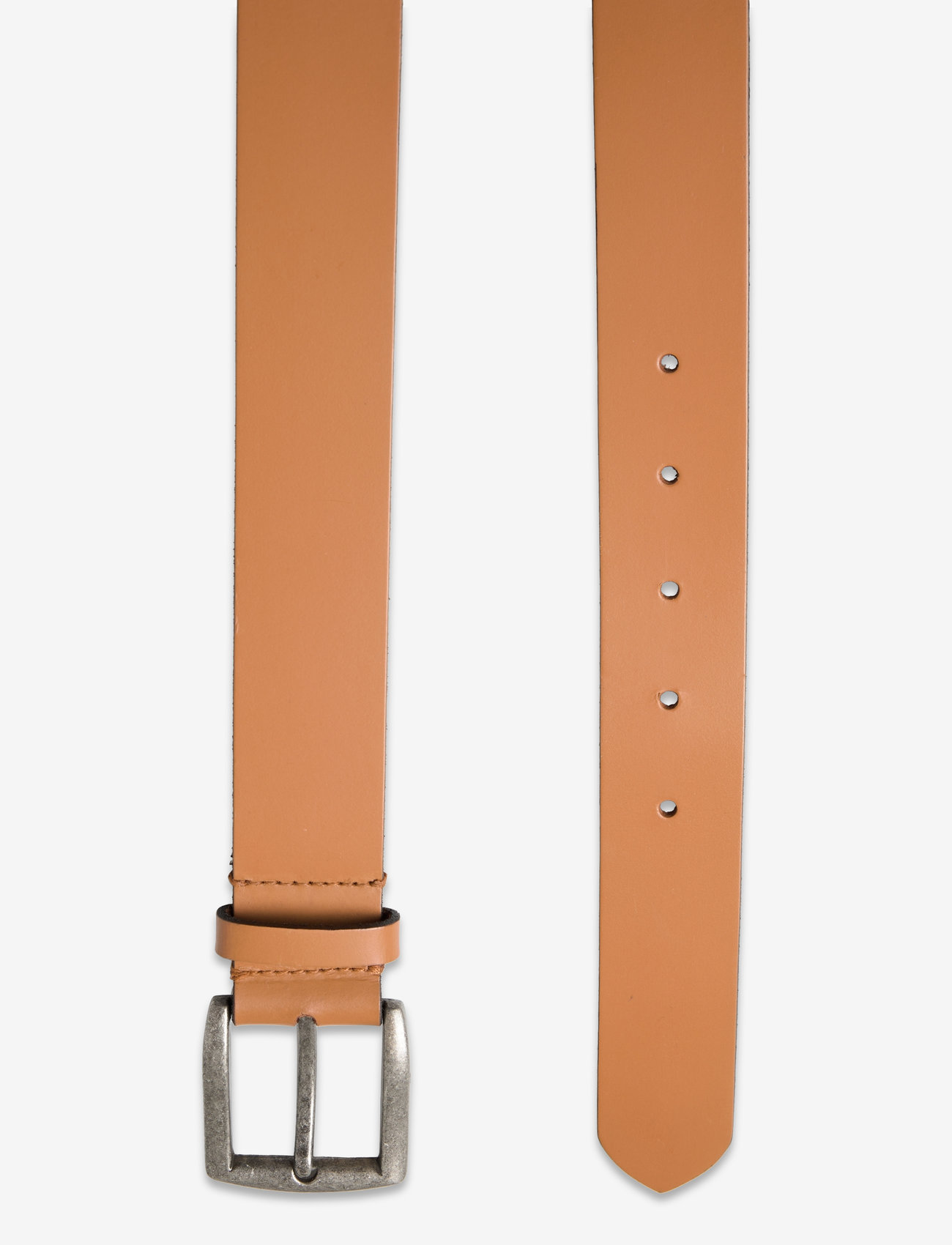 Pieces - PCNADY LEATHER JEANS BELT NOOS - tavalliset vyöt - cognac - 1
