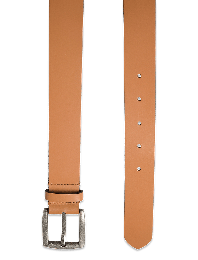 Pieces - PCNADY LEATHER JEANS BELT NOOS - tavalliset vyöt - cognac - 1