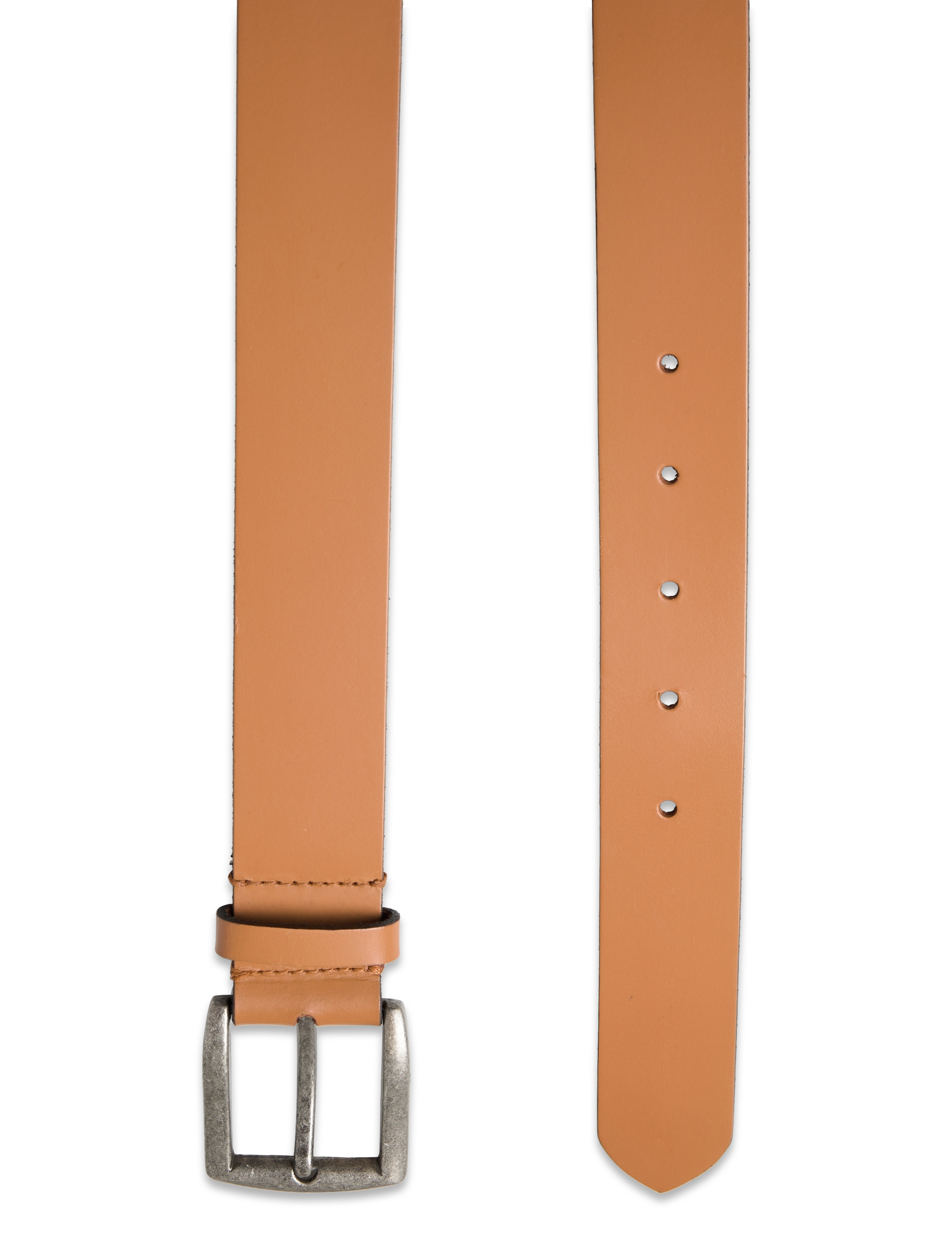 Pieces - PCNADY LEATHER JEANS BELT NOOS - læderbælter - cognac - 1