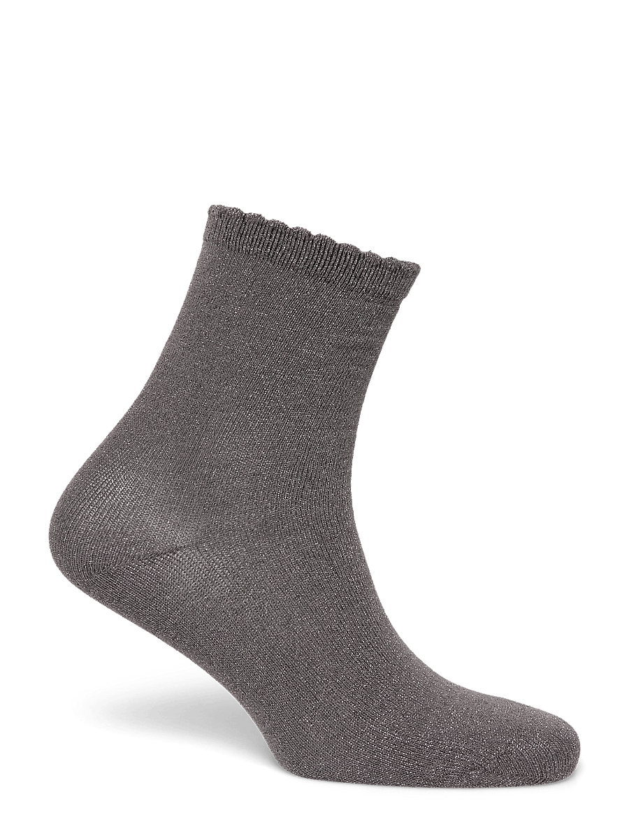 Pieces - PCSEBBY GLITTER LONG 1 PACK SOCKS NOOS - normale socken - asphalt - 1