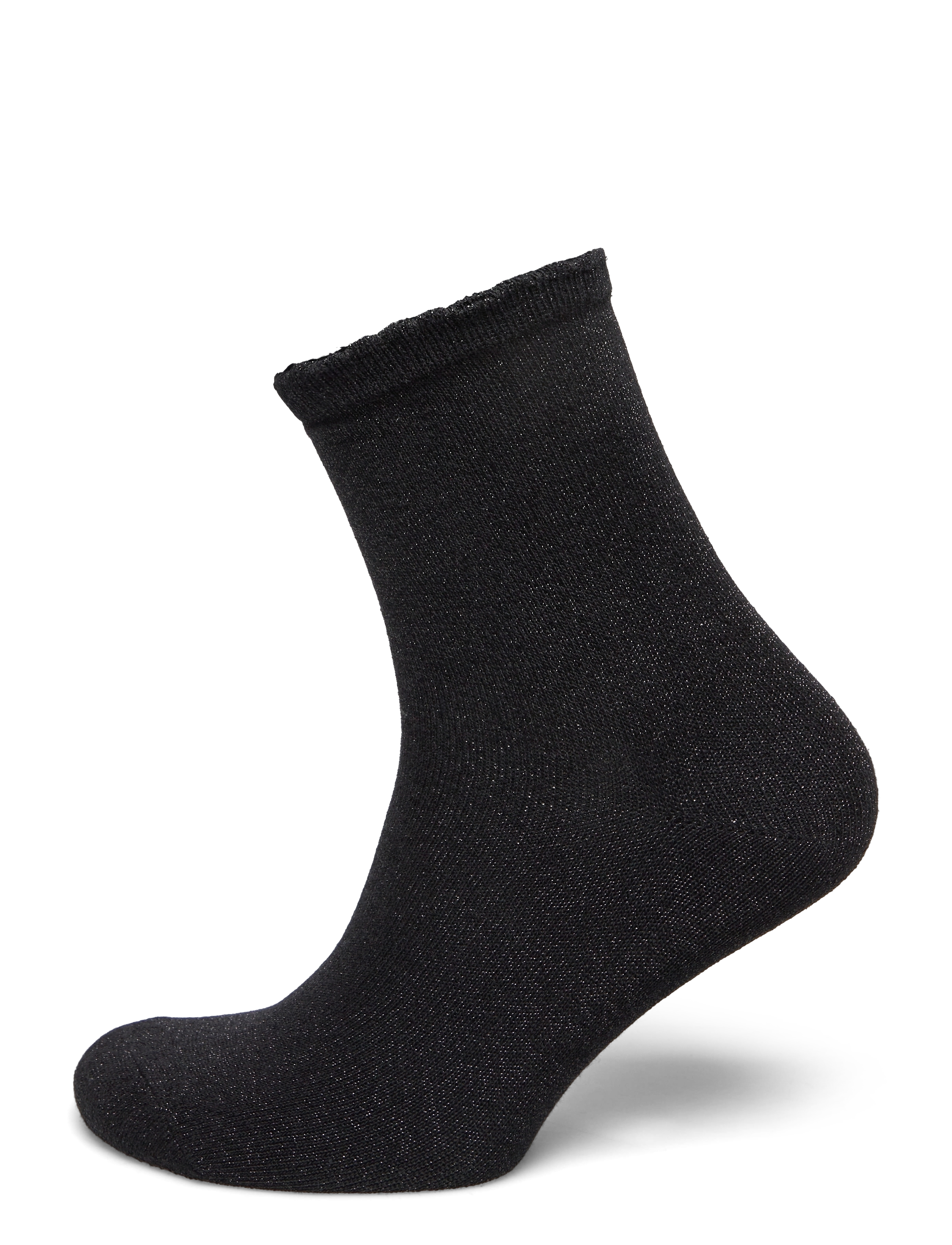 PCSEBBY GLITTER LONG SOCKS NOOS BC - BLACK