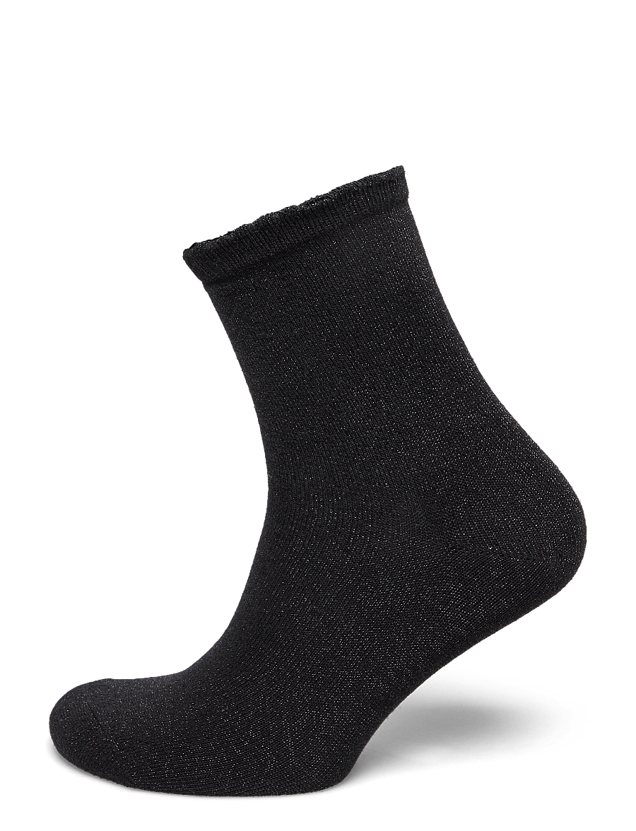 Pieces - PCSEBBY GLITTER LONG SOCKS NOOS BC - almindelige strømper - black - 0