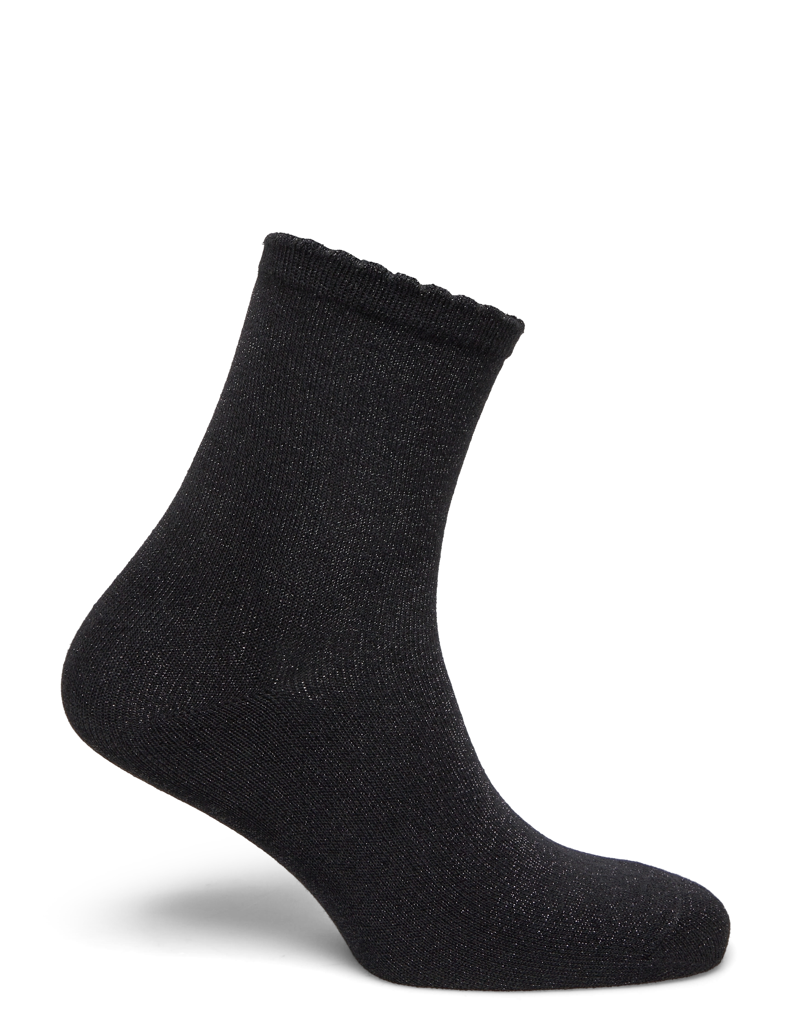 Pieces - PCSEBBY GLITTER LONG SOCKS NOOS BC - almindelige strømper - black - 1