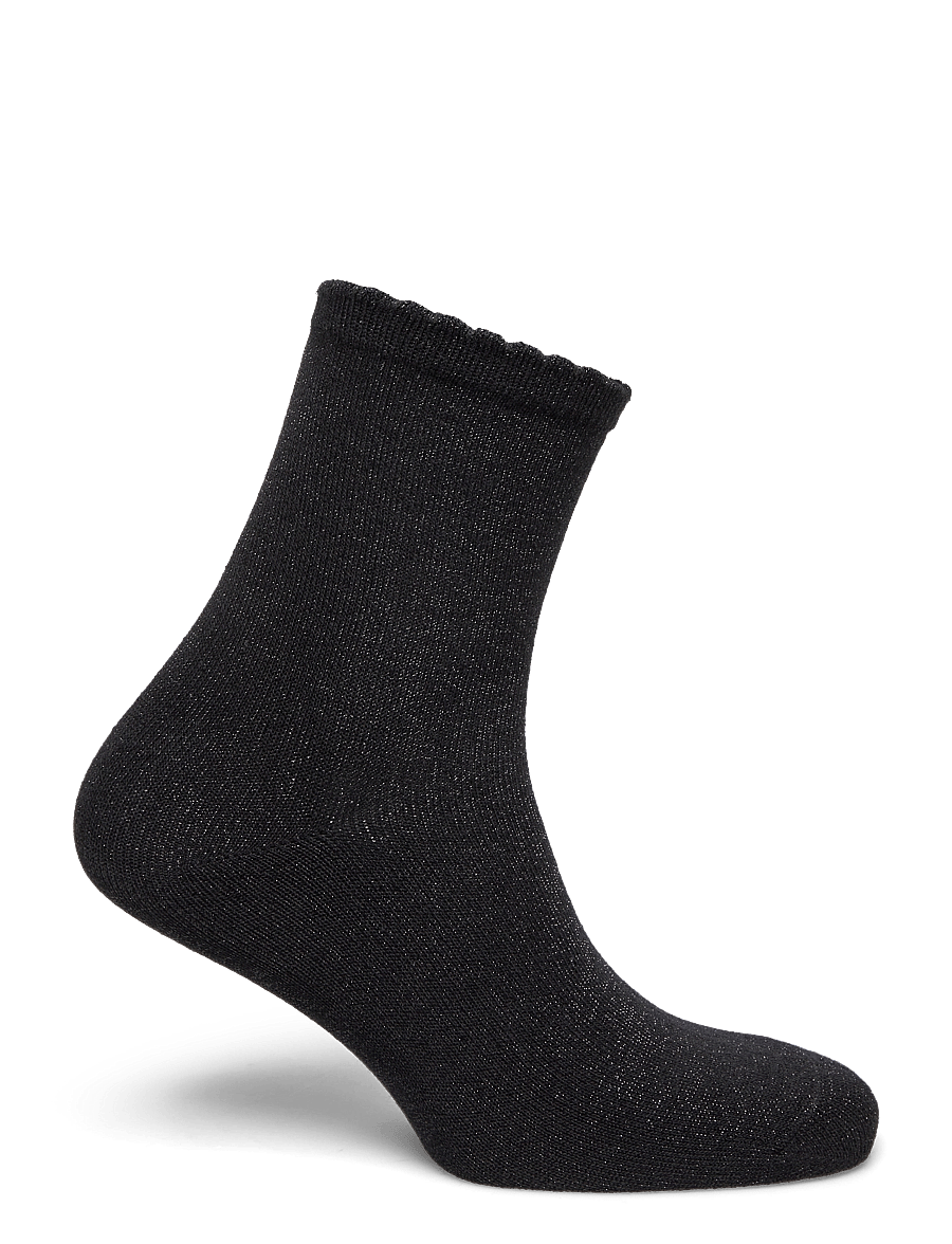 Pieces - PCSEBBY GLITTER LONG SOCKS NOOS BC - almindelige strømper - black - 1
