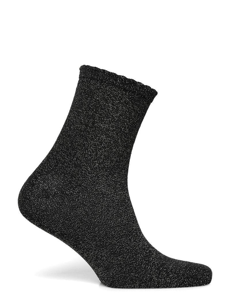 Pieces - PCSEBBY GLITTER LONG SOCKS NOOS BC - klassikalised sokid - black - 1