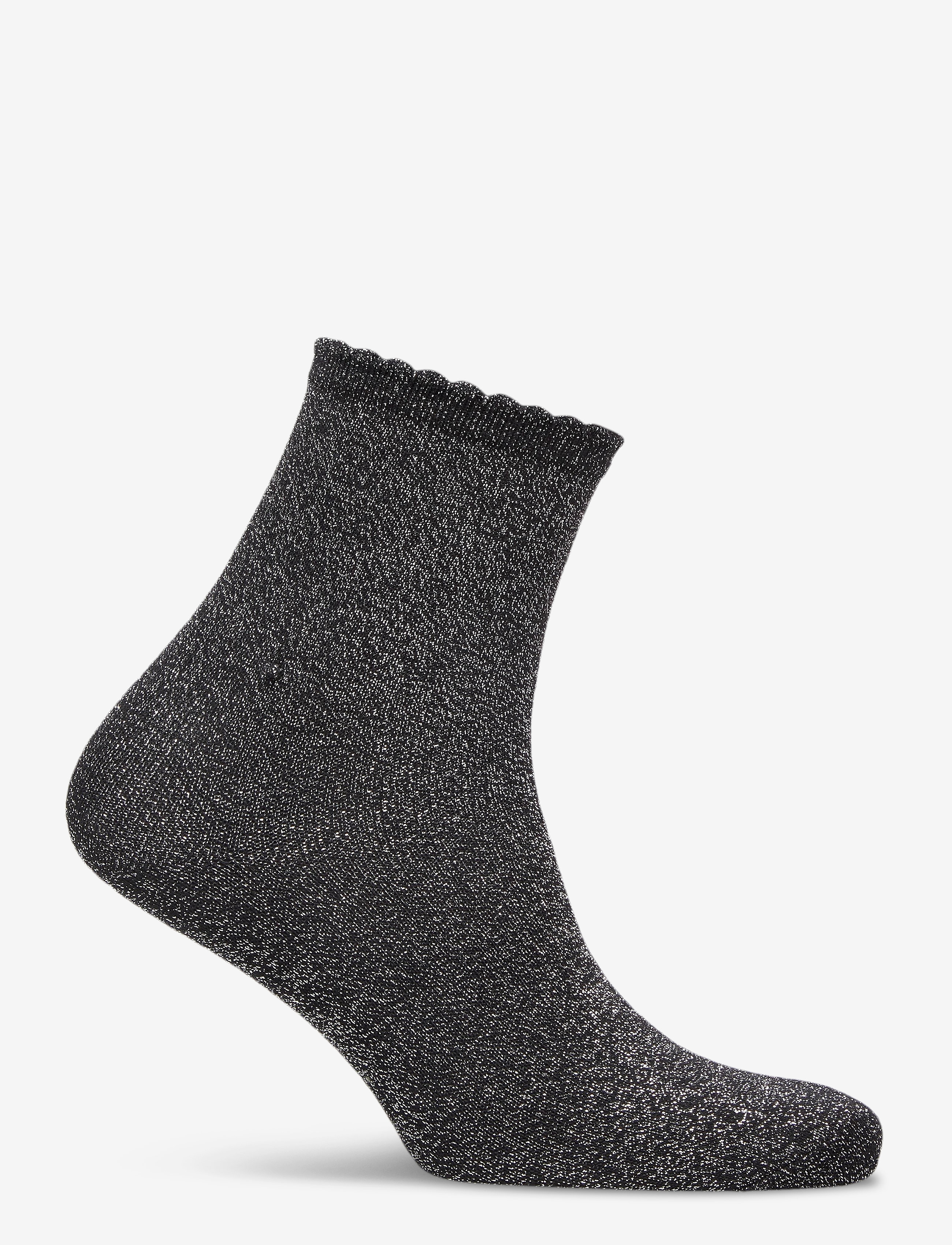 Pieces - PCSEBBY GLITTER LONG 1 PACK SOCKS NOOS - normale socken - black - 1